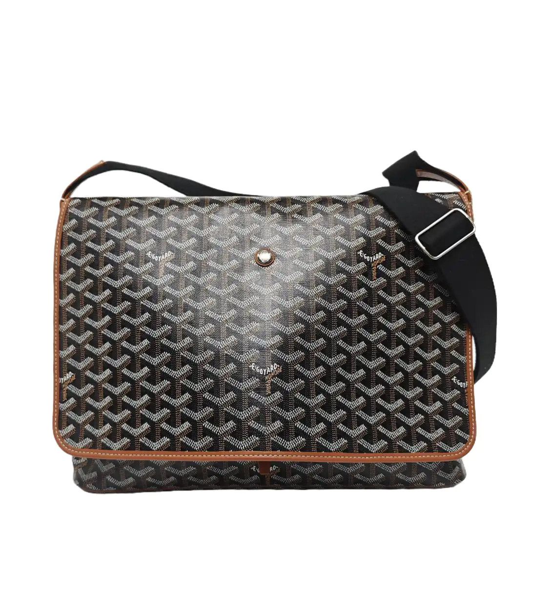 Goyard Capétien Medium Dark Browncoated Canvas Print Shoulder Bag Crossbody Bag, Women's