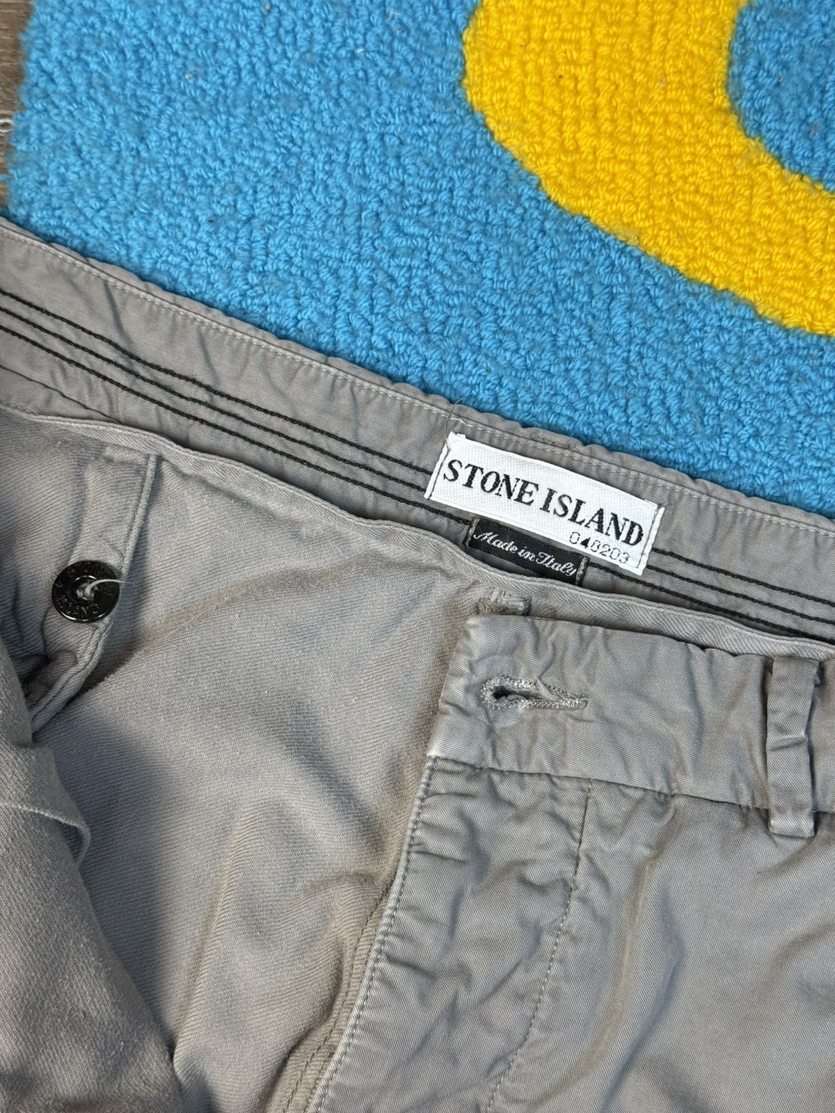 Stone Island × Vintage Vintage Stone Island Gray Chino Trousers Pant Size US 36 / EU 52 - 13 Thumbnail