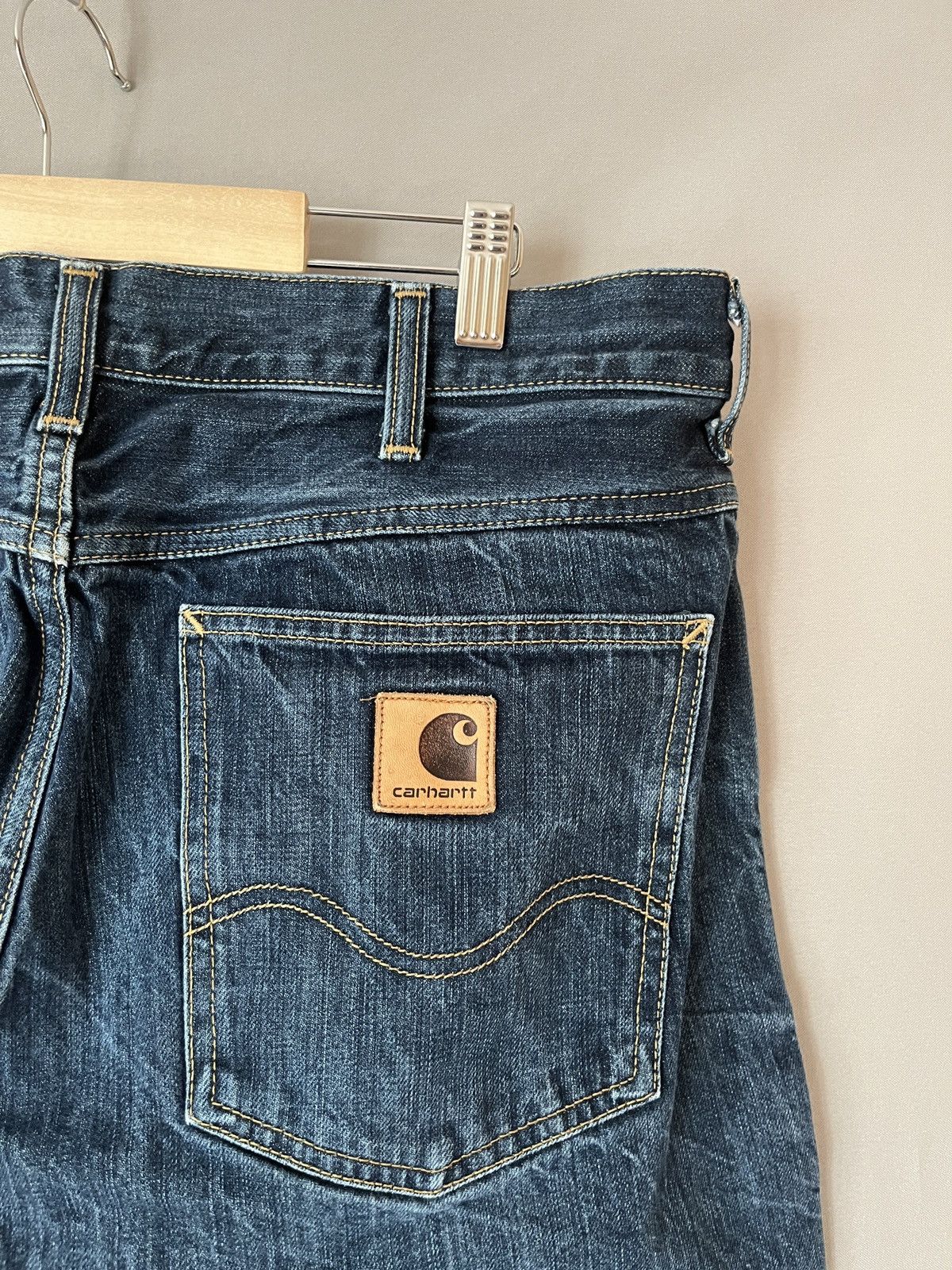 Carhartt Carhartt Western Bermuda Denim Shorts Size US 33 - 7 Thumbnail