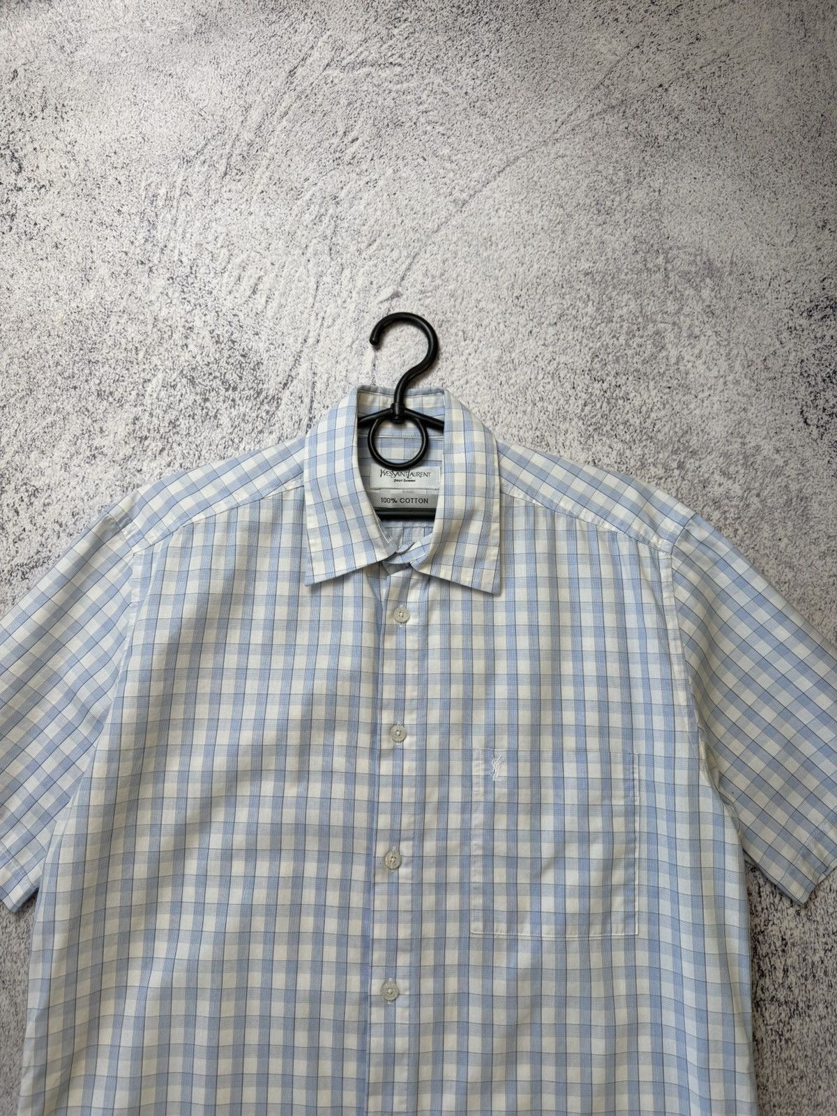 Yves Saint Laurent Mens Vintage Yves Saint Laurent Shirts Button up Luxury YSL Size US M / EU 48-50 / 2 - 2 Thumbnail