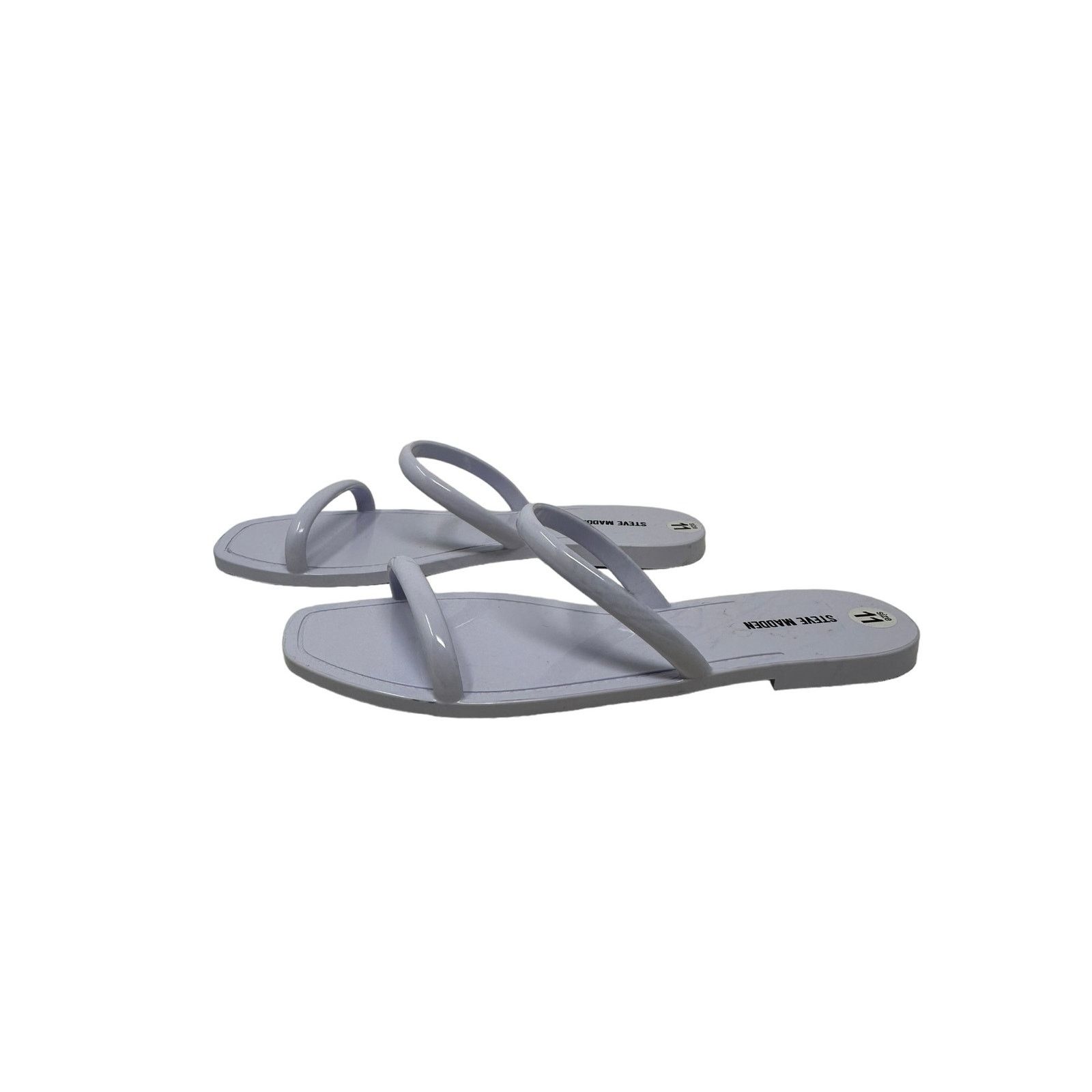 Steve Madden Steve Madden White Double Strap Flat Sandals size 11 Size US 11 / IT 41 - 8 Thumbnail