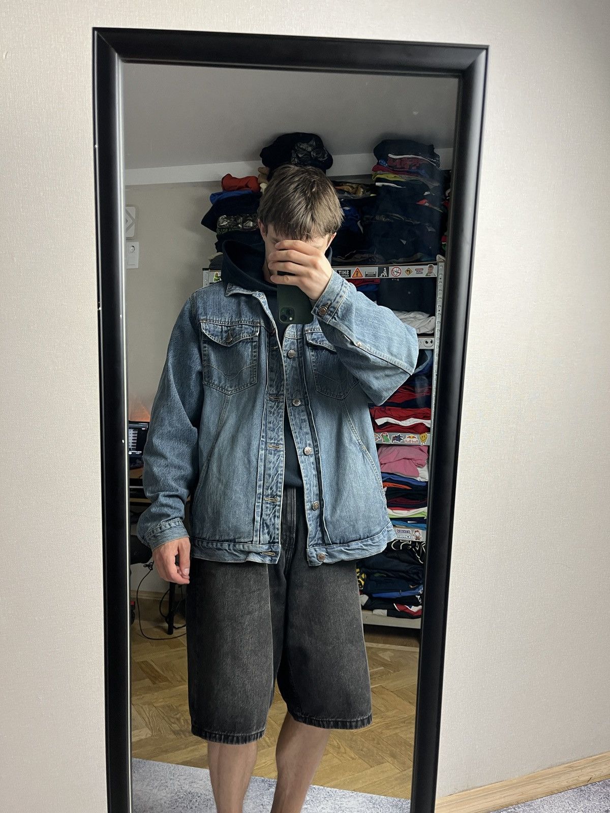 Oakley Crazy Vintage 00’s Oakley Industries Denim Jeans Jacket Y2k Size US XL / EU 56 / 4 - 2 Thumbnail