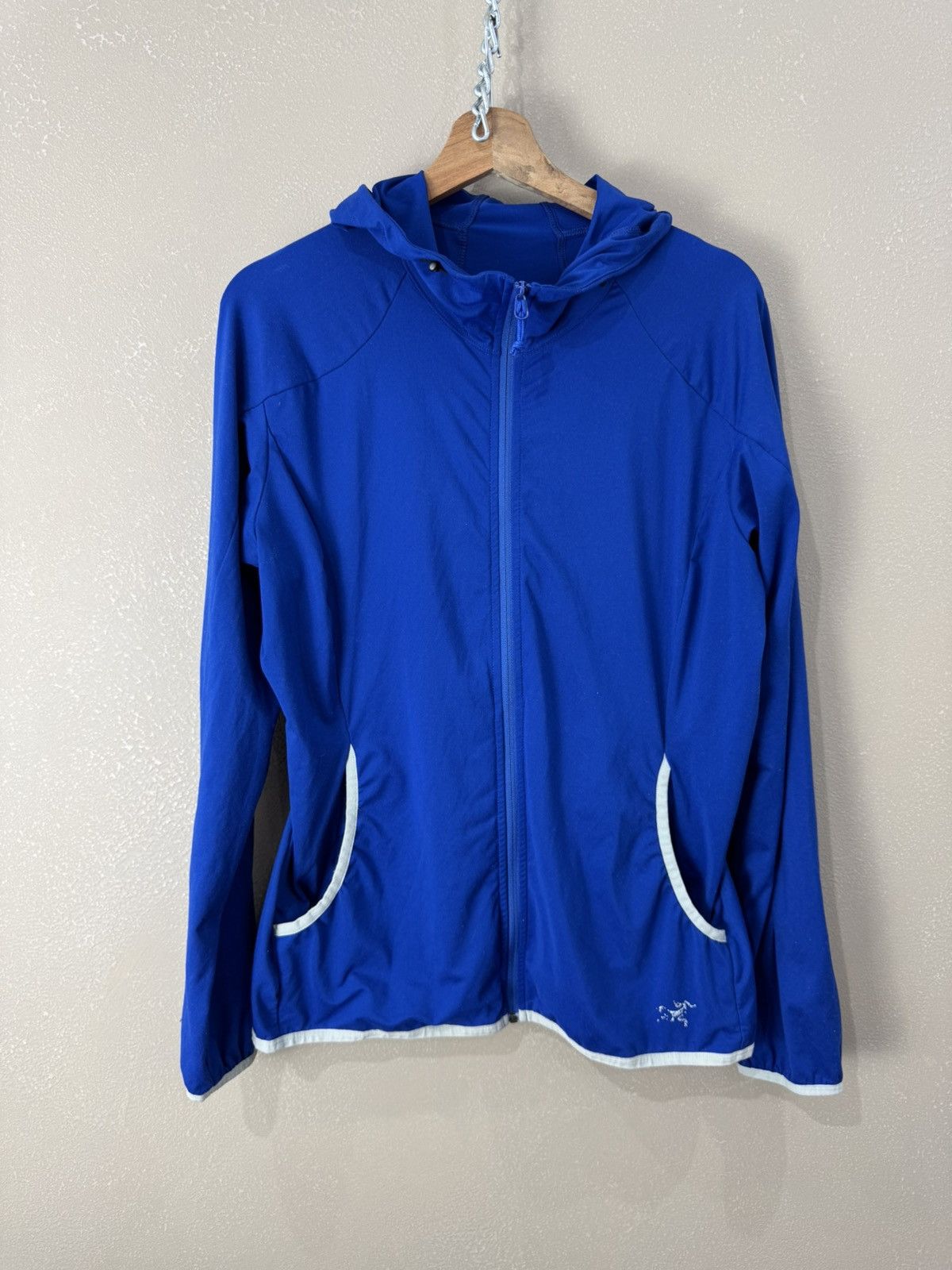 Arc'teryx Vintage Arcteryx Blue Zip Fleece Hoodie Jacket Size L / US 10 / IT 46 - 1 Thumbnail
