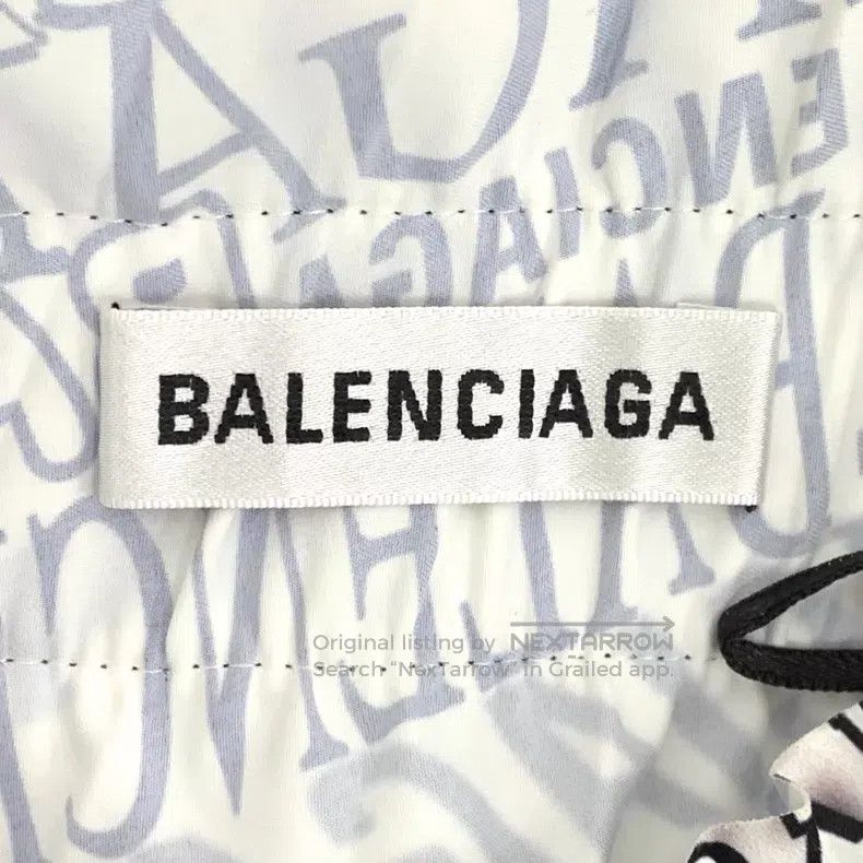 Balenciaga Balenciaga Color-blocked Logo Letter Full Print Irregular Size 33" - 6 Thumbnail