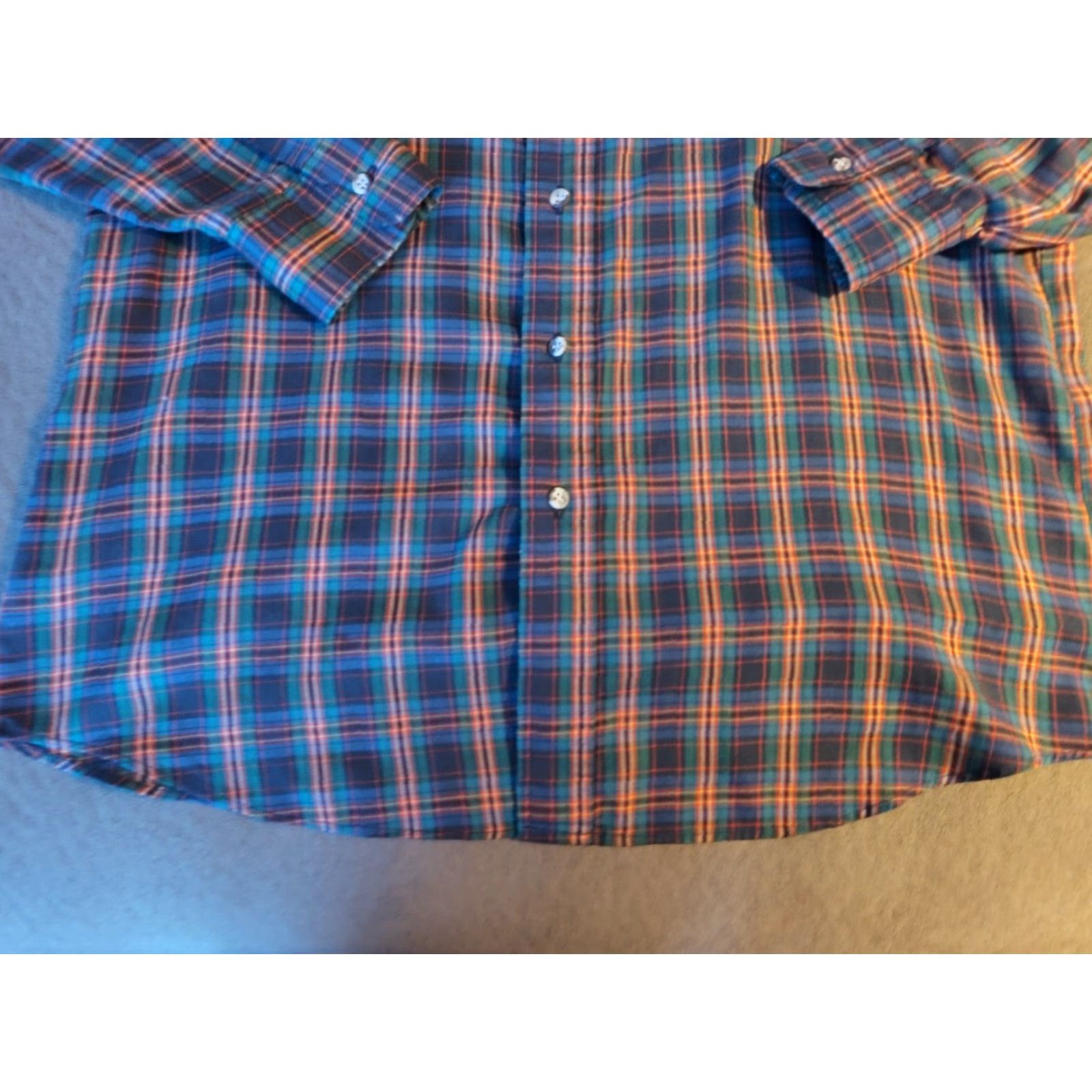 Levi's VTG Levi’s 80s Plaid Action Shirt Long Sleeve Size L Green/Red Made In USA Size US L / EU 52-54 / 3 - 2 Thumbnail