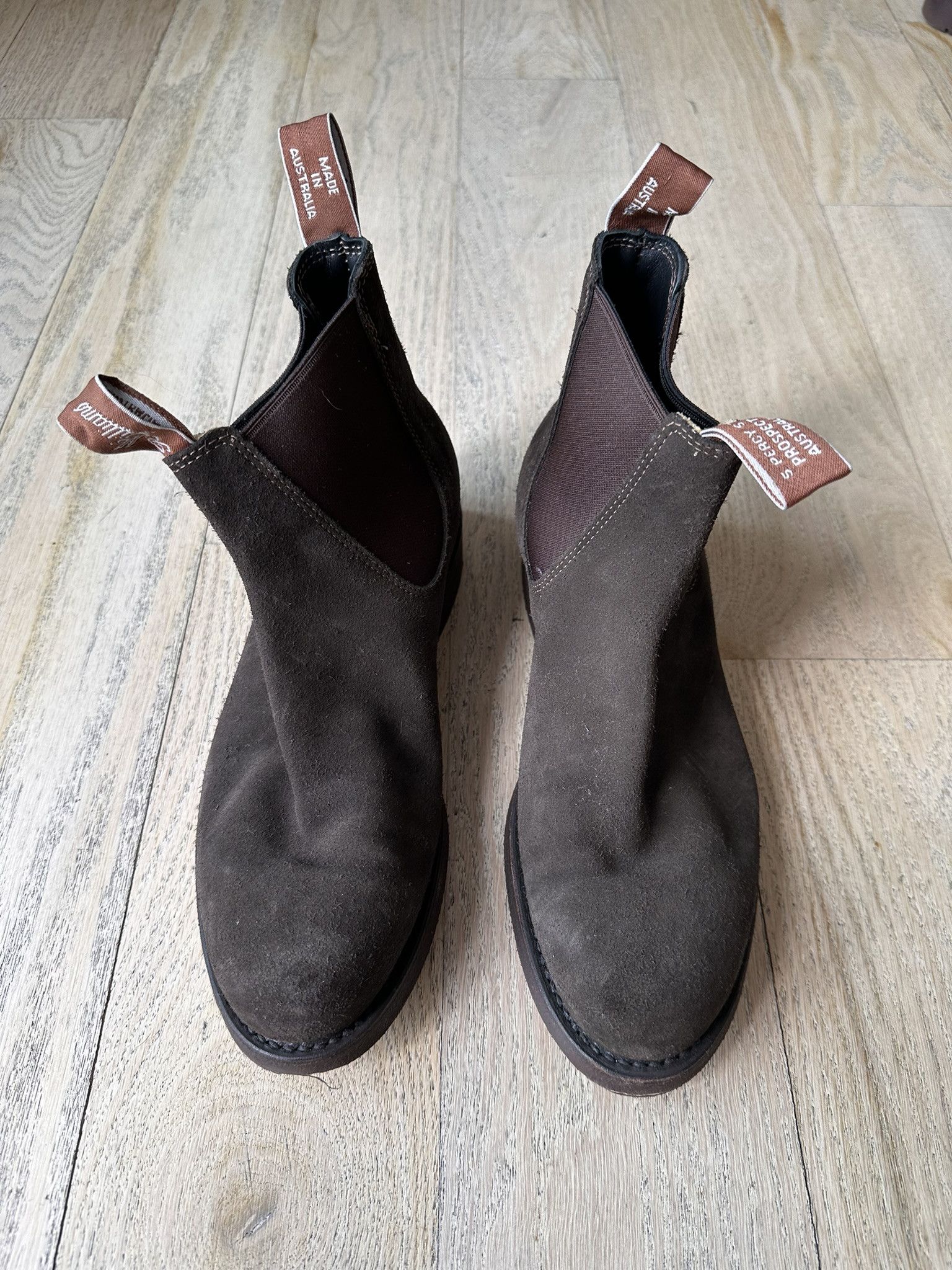 Drake's RM Williams x Drakes Gardener Boots Chocolate Suede Size US 8 / EU 41 - 1 Thumbnail