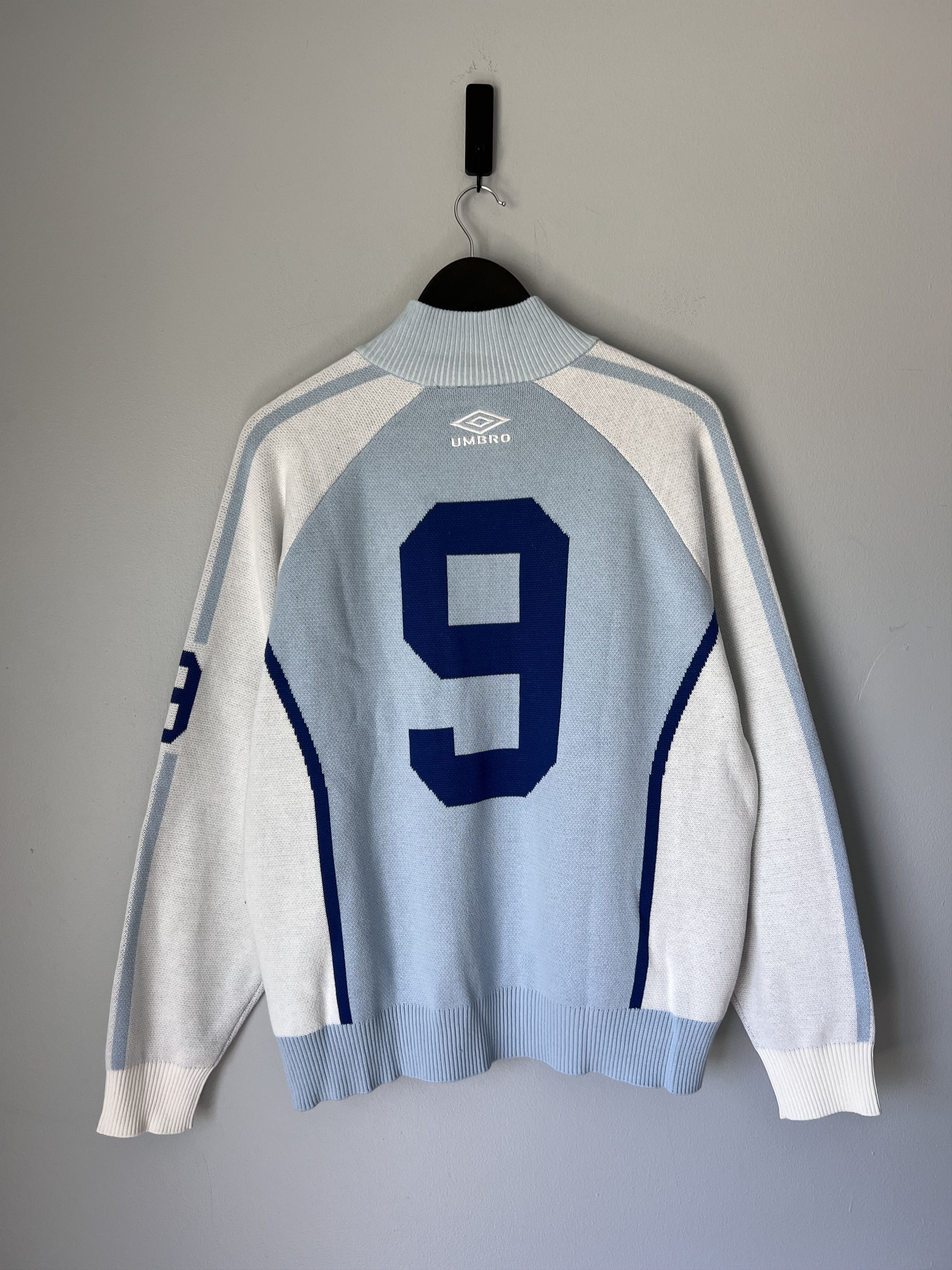 Supreme Umbro Zip Up Sweater in Light Blue