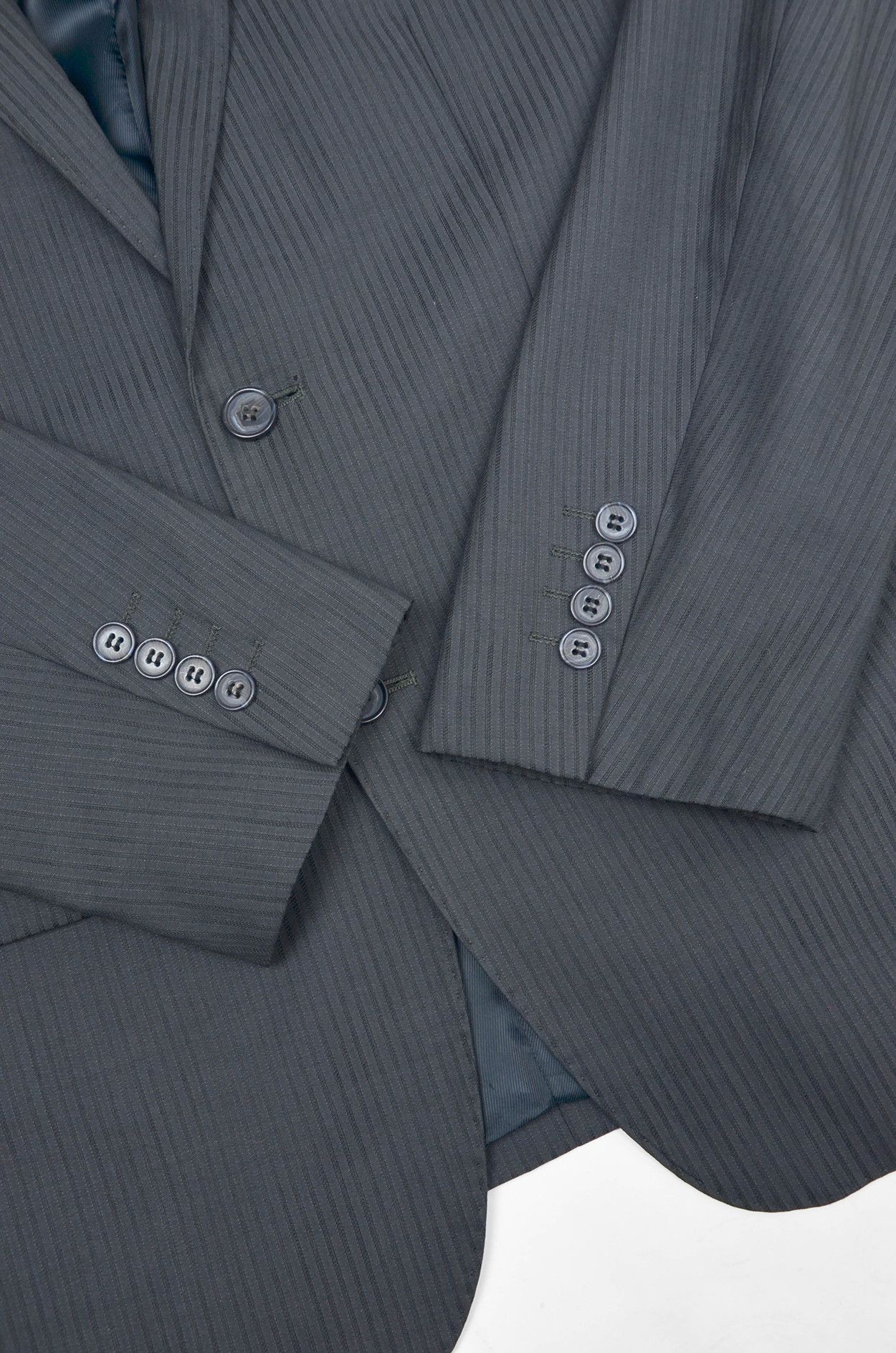 Balmain Balmain Paris Classic Blazer – Gray Pinstripe – Size 48R Size 48R - 3 Thumbnail