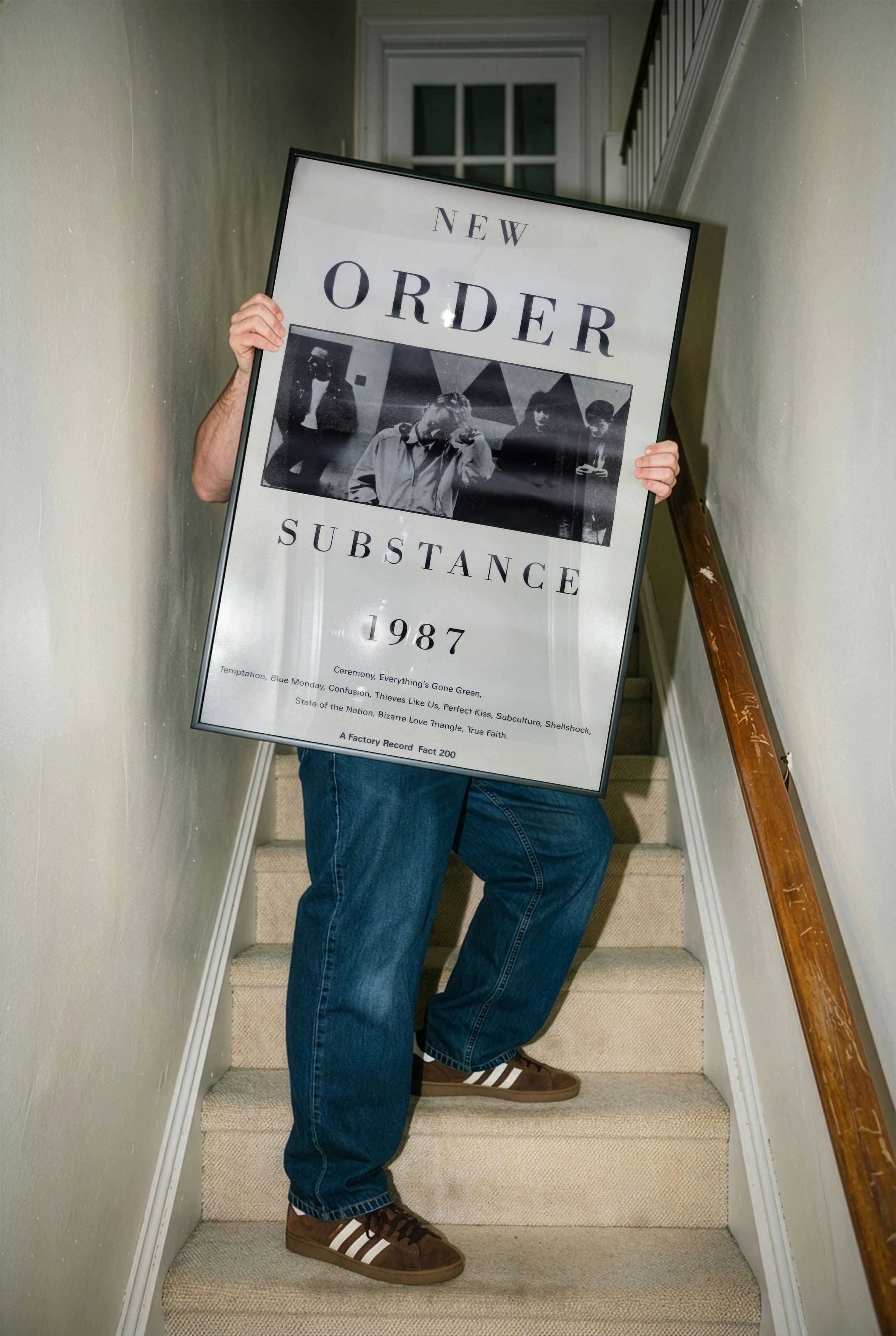 Band Tees New Order Poster Print Tee Gift Vintage Music Band Merch Size ONE SIZE - 2 Thumbnail