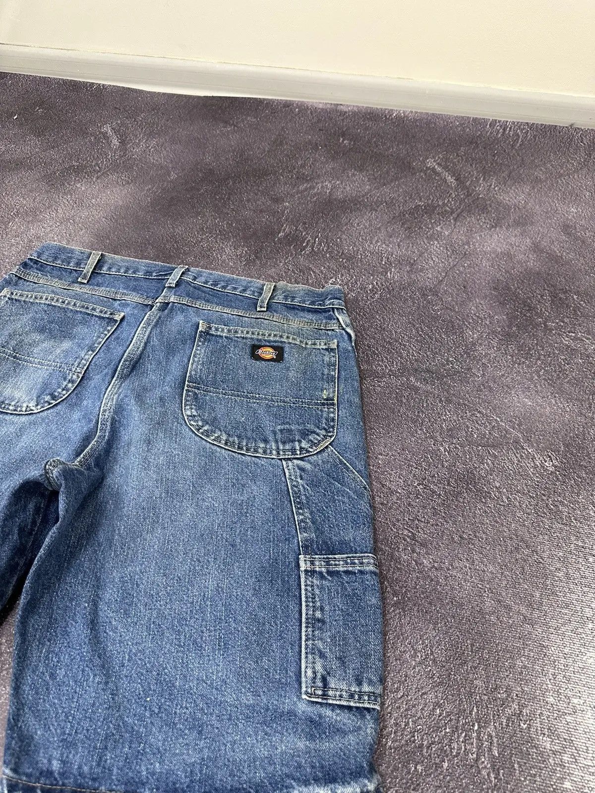 Dickies × Vintage Vintage Dickies Blue Work Hype Denim Baggy Shorts Jorts Size US 36 / EU 52 - 5 Thumbnail