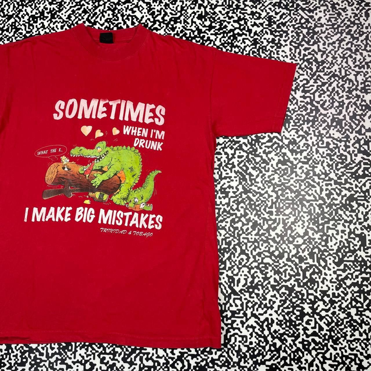 Vintage Vintage Y2K Humor When Im Drunk I Make Mistakes Sex T-shirt Size US L / EU 52-54 / 3 - 3 Thumbnail