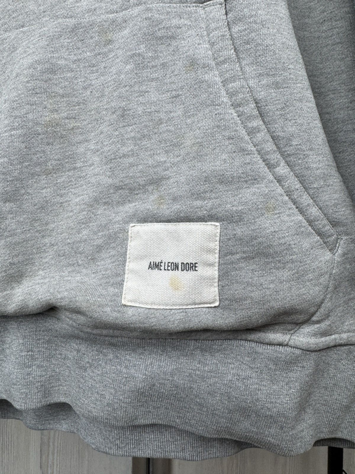 Aime Leon Dore Aime Leon Dore vintage grey distressed faded grey hoodie Size US L / EU 52-54 / 3 - 5 Thumbnail