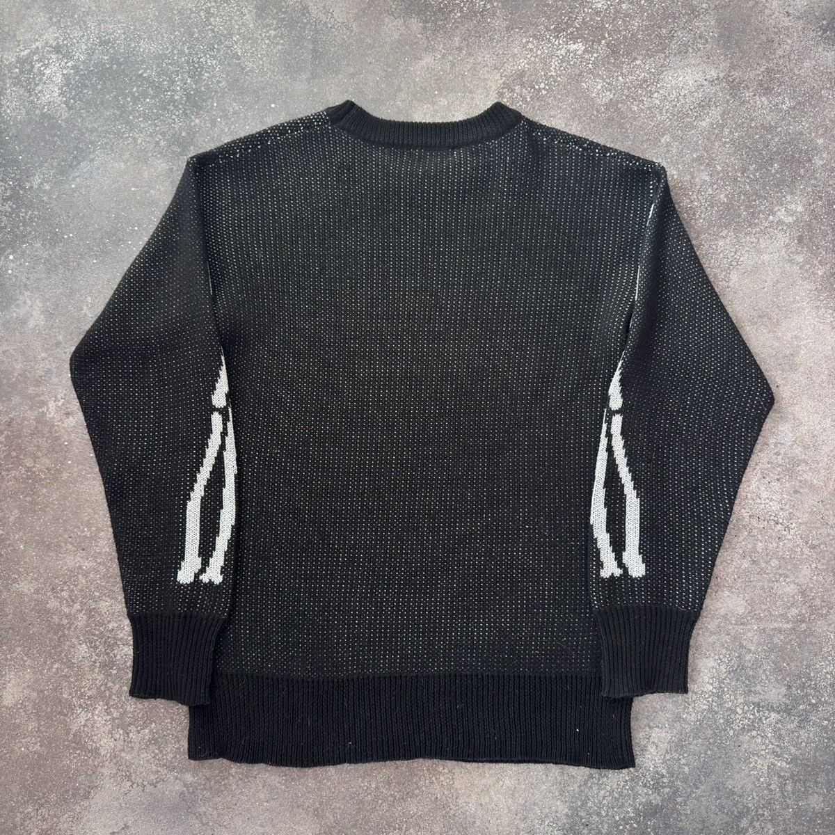 20471120 × Japanese Brand × Vintage Skull/Skeleton Amazing Y2K Gothic Sweater Size XS / US 0-2 / IT 36-38 - 7 Thumbnail