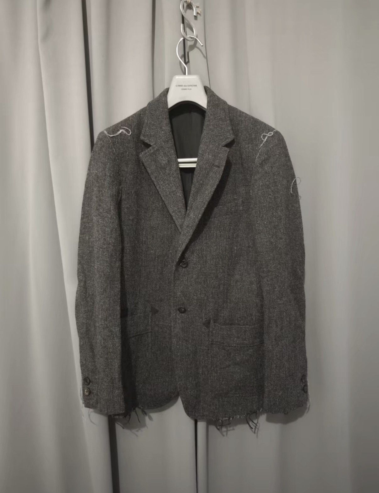 The Letters The Letters Fall/Winter Wool Cut-Off Frayed Blazer Size US S / EU 44-46 / 1 - 2 Thumbnail
