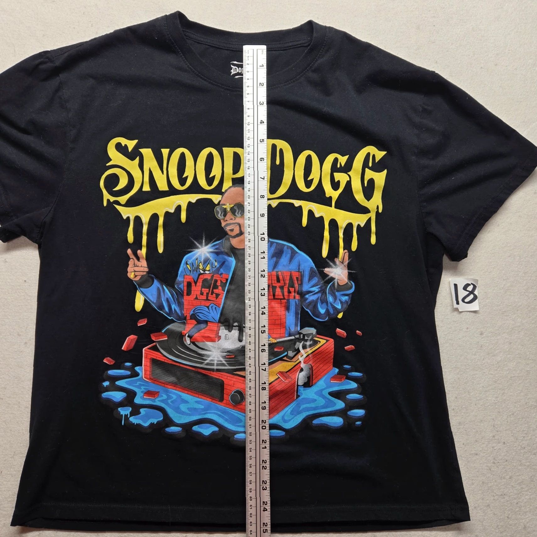 Vintage Snoop Dogg Shirt Black Drip Doggy Style Record Player Graphic Adult Men's XL Size US XL / EU 56 / 4 - 5 Thumbnail