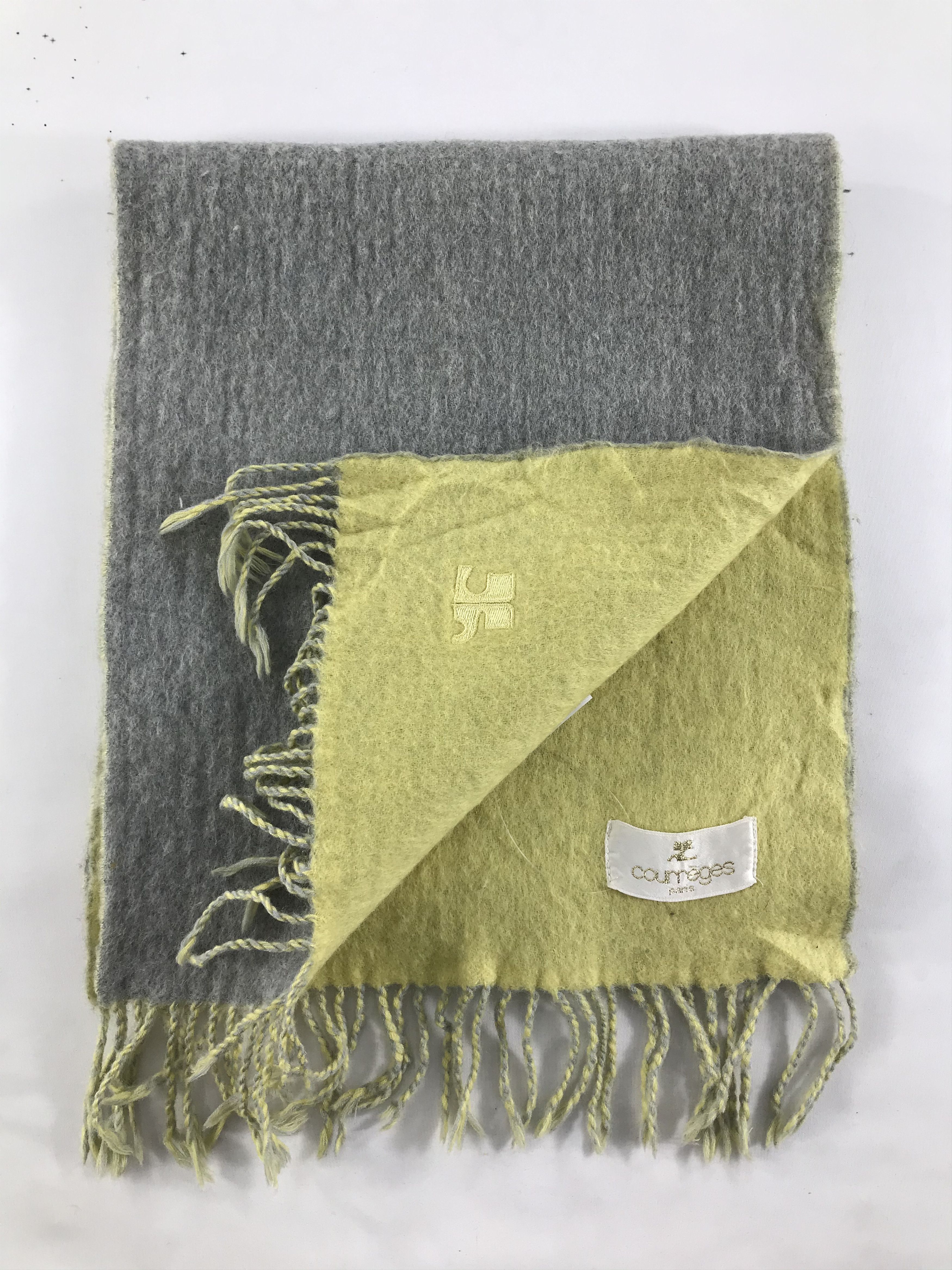 Courreges × Vintage Courreges Homme Scarf / Muffler / Neckwear - WW2383 Size ONE SIZE - 3 Thumbnail