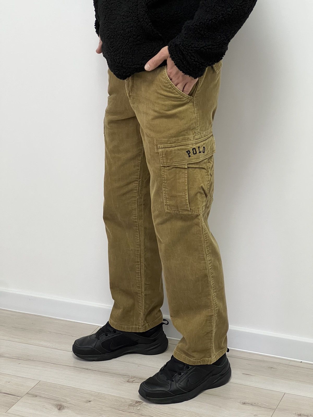 Designer × Polo Ralph Lauren × Vintage Vintage Polo Ralph Lauren Velvet Cargo Pants Jeans Denim Size US 30 / EU 46 - 3 Thumbnail