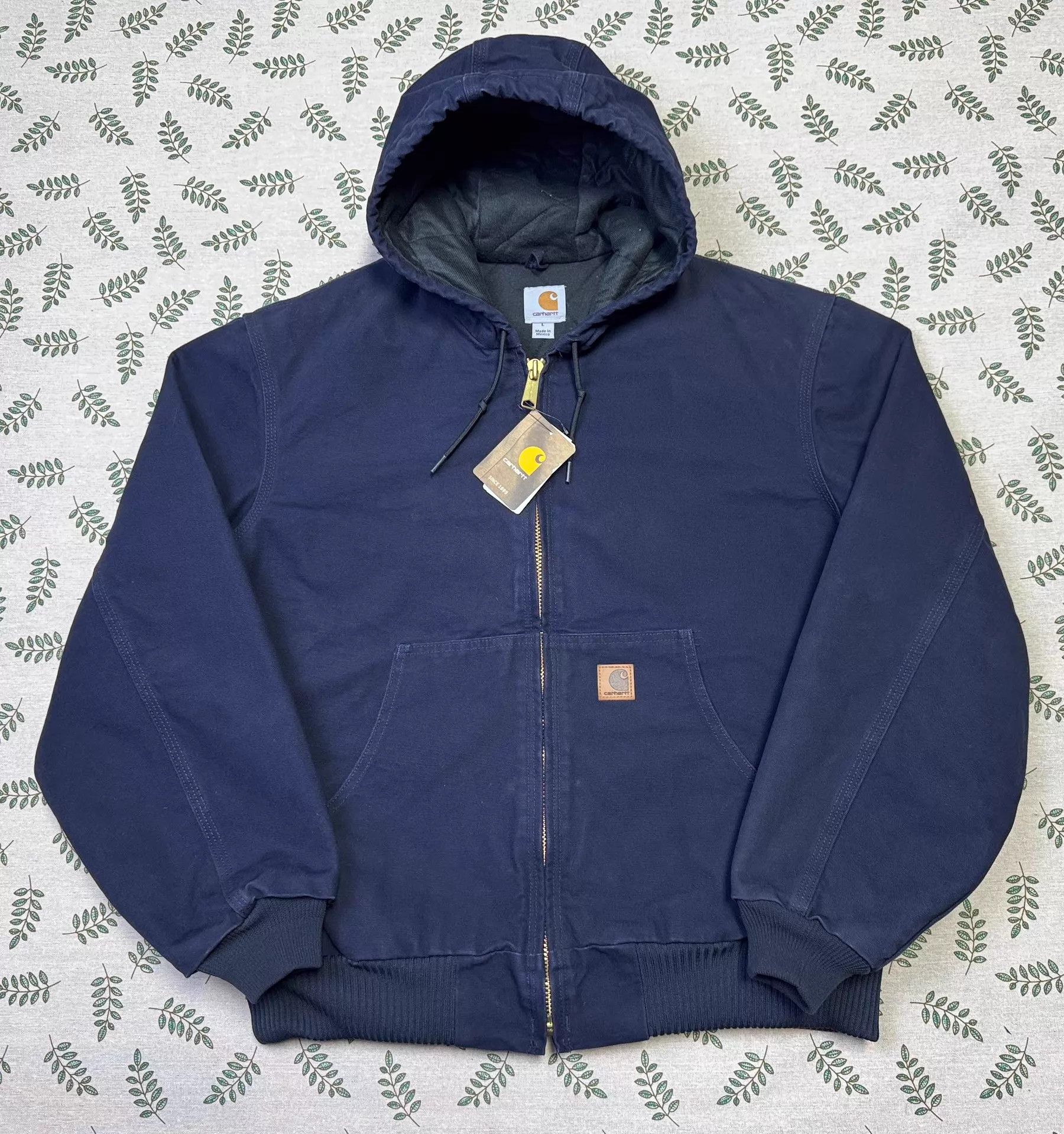 Carhartt Carhartt J130 Vintage Hooded Work Jacket M.Blue L Size US L / EU 52-54 / 3 - 2 Thumbnail