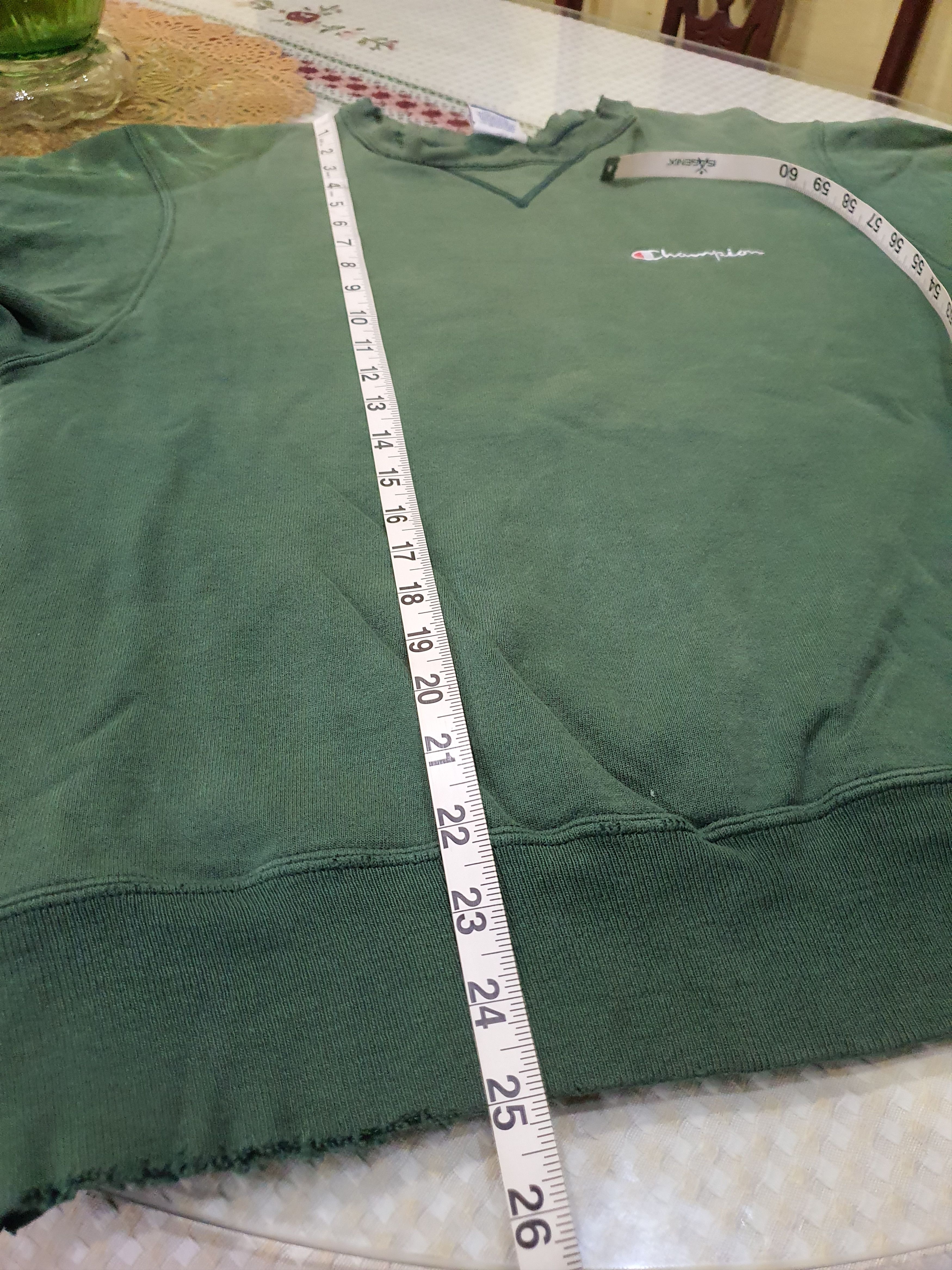 Champion vintage trash faded green Champion crewneck sweatshirt Size US M / EU 48-50 / 2 - 13 Thumbnail