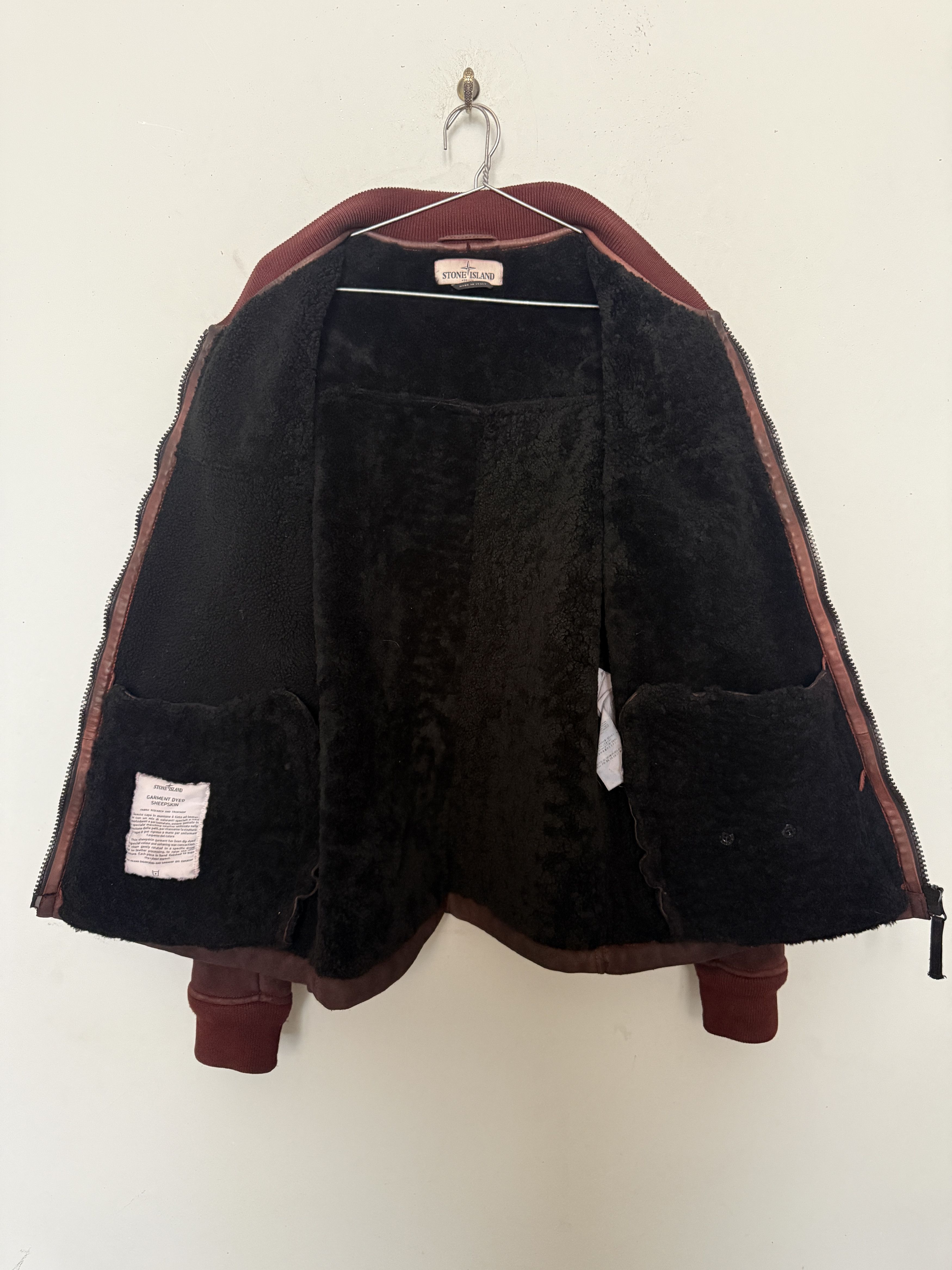 Stone Island 🔥Stone island sheepskin dyed Garment jacket suede Size US XL / EU 56 / 4 - 8 Thumbnail