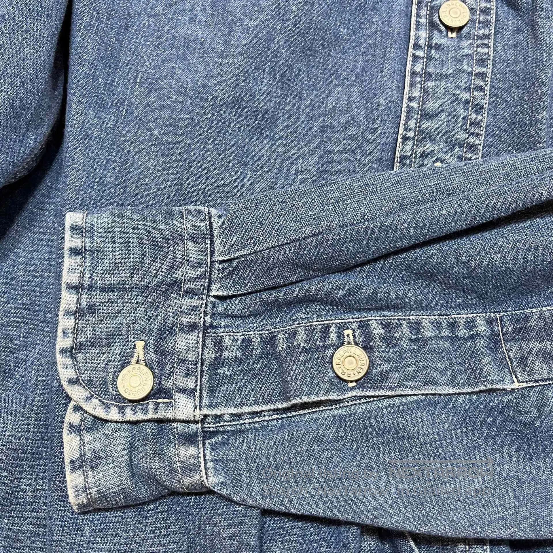 RRL Ralph Lauren RRL Vintage Denim Shirt. Size US L / EU 52-54 / 3 - 6 Thumbnail