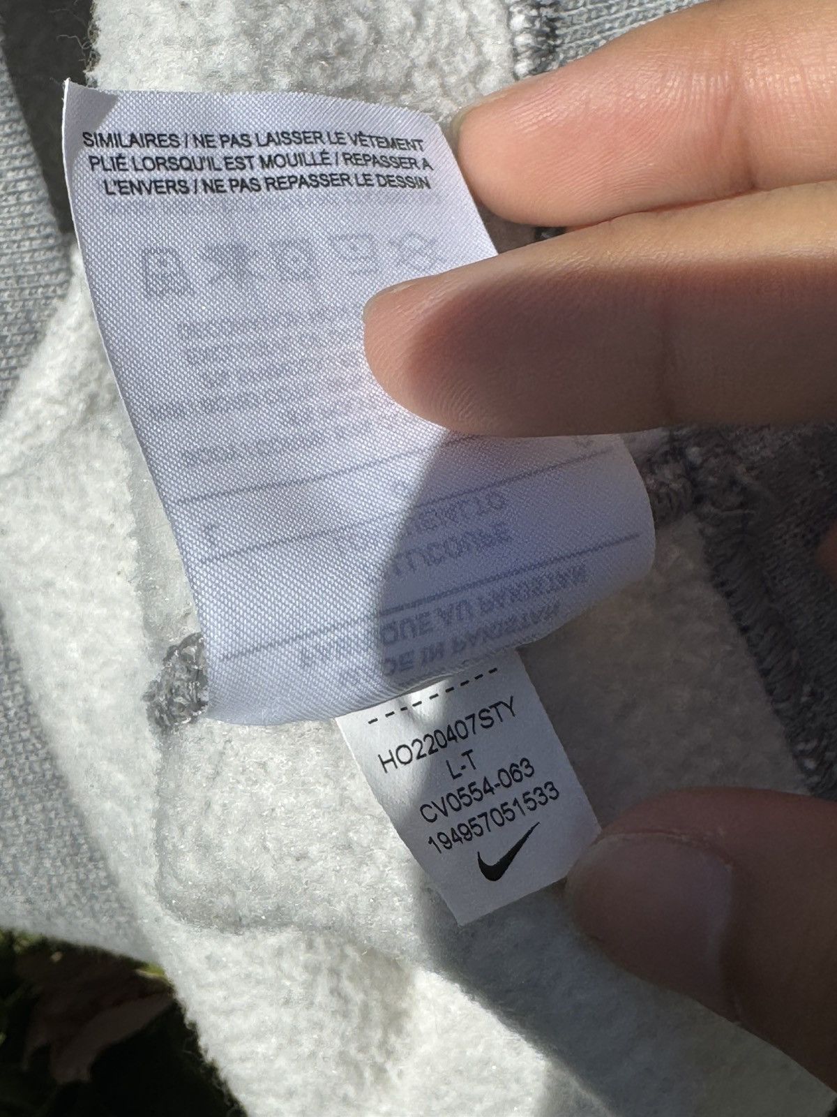 Nike Nike grey sweater Size US L / EU 52-54 / 3 - 5 Thumbnail