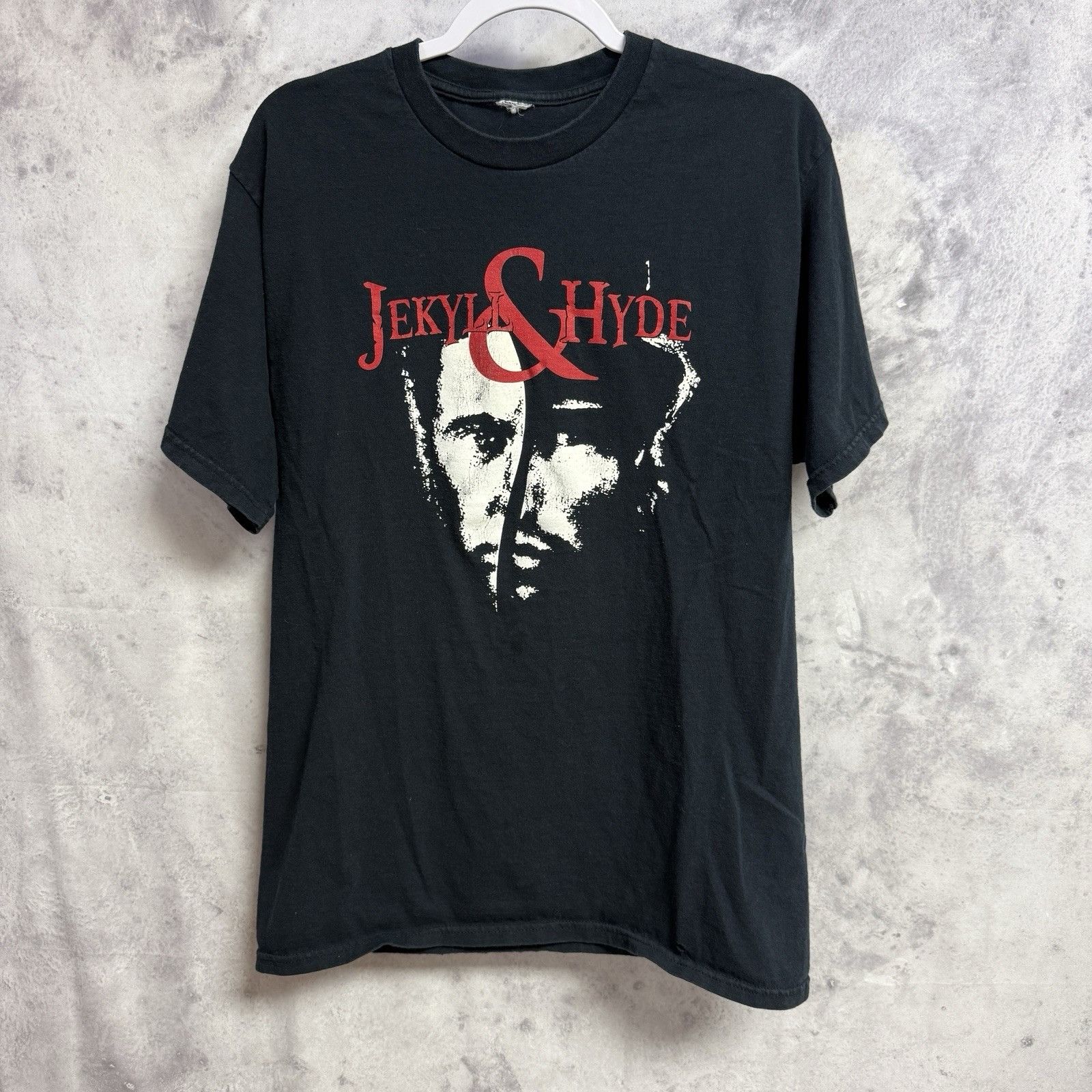 Vintage Jekyll & Hyde T Shirt Mens M/L Black Short Sleeve Size US M / EU 48-50 / 2 - 1 Thumbnail