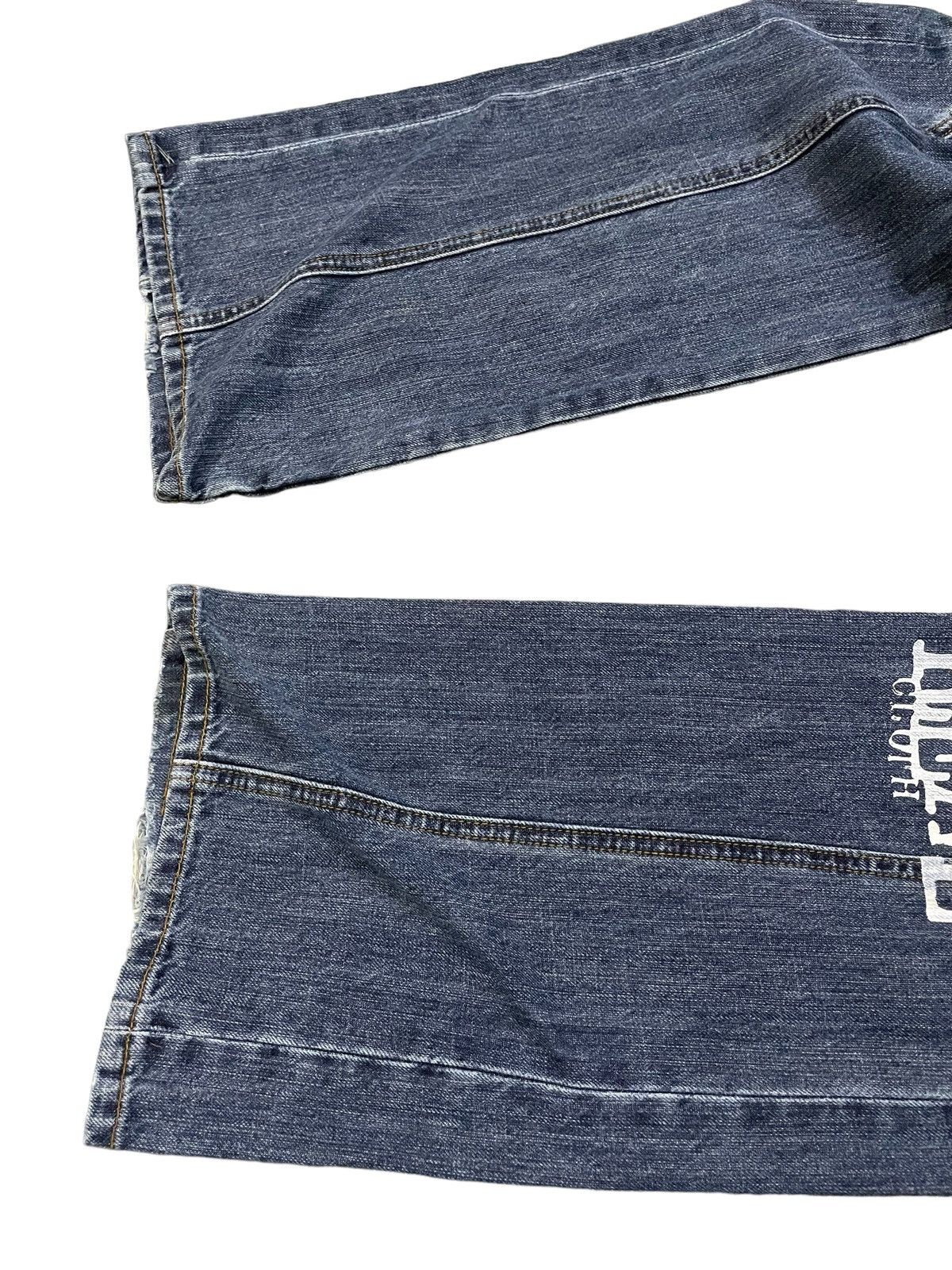If Six Was Nine × In The Attic × Le Grande Bleu (L.G.B.) Paneled Asymmetrical Poems Flared Jeans Size US 34 / EU 50 - 10 Thumbnail