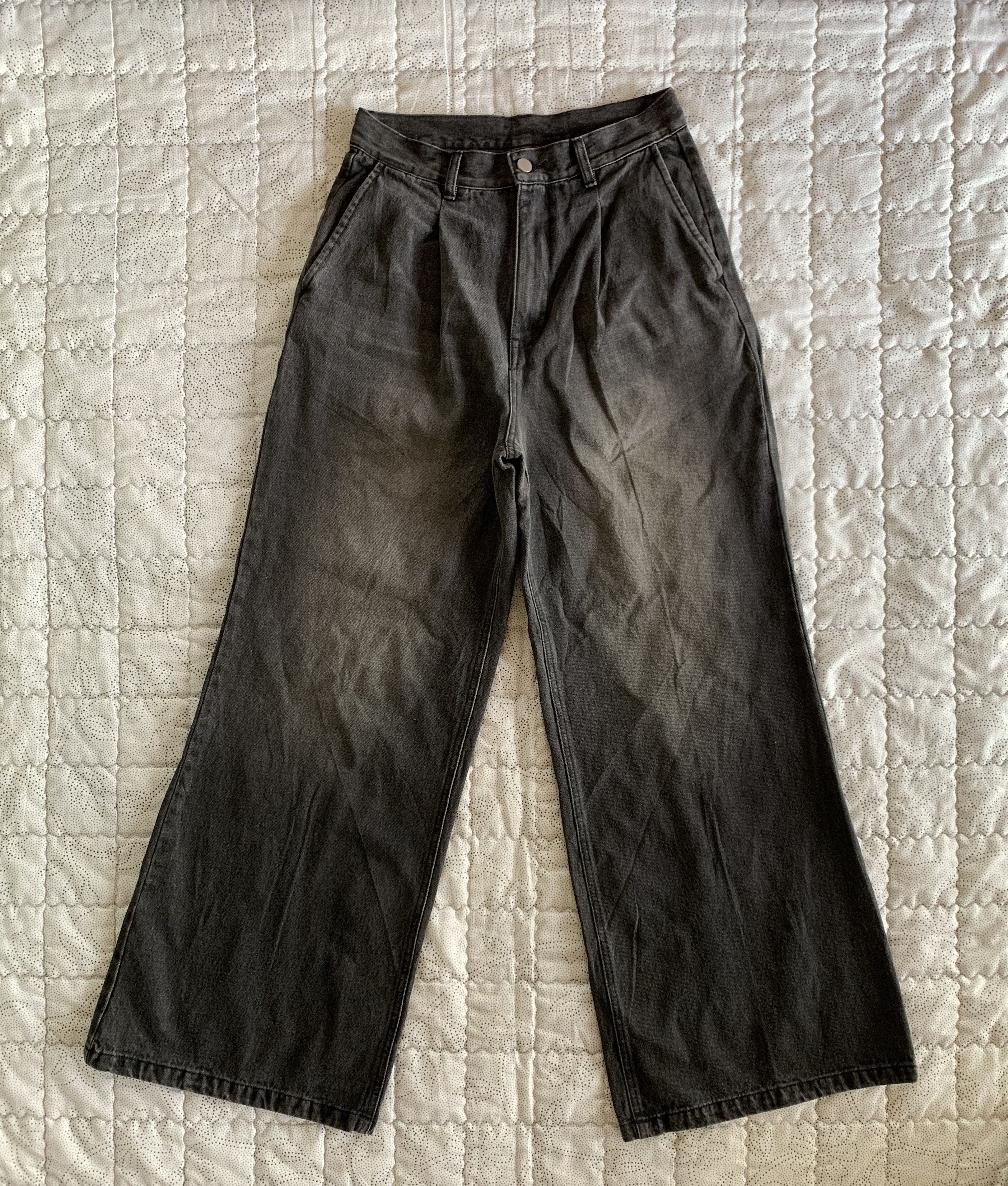Japanese Brand Rare Mono Mart Baggy Wide Leg Jeans Japanese Brand Size US 27 - 1 Thumbnail