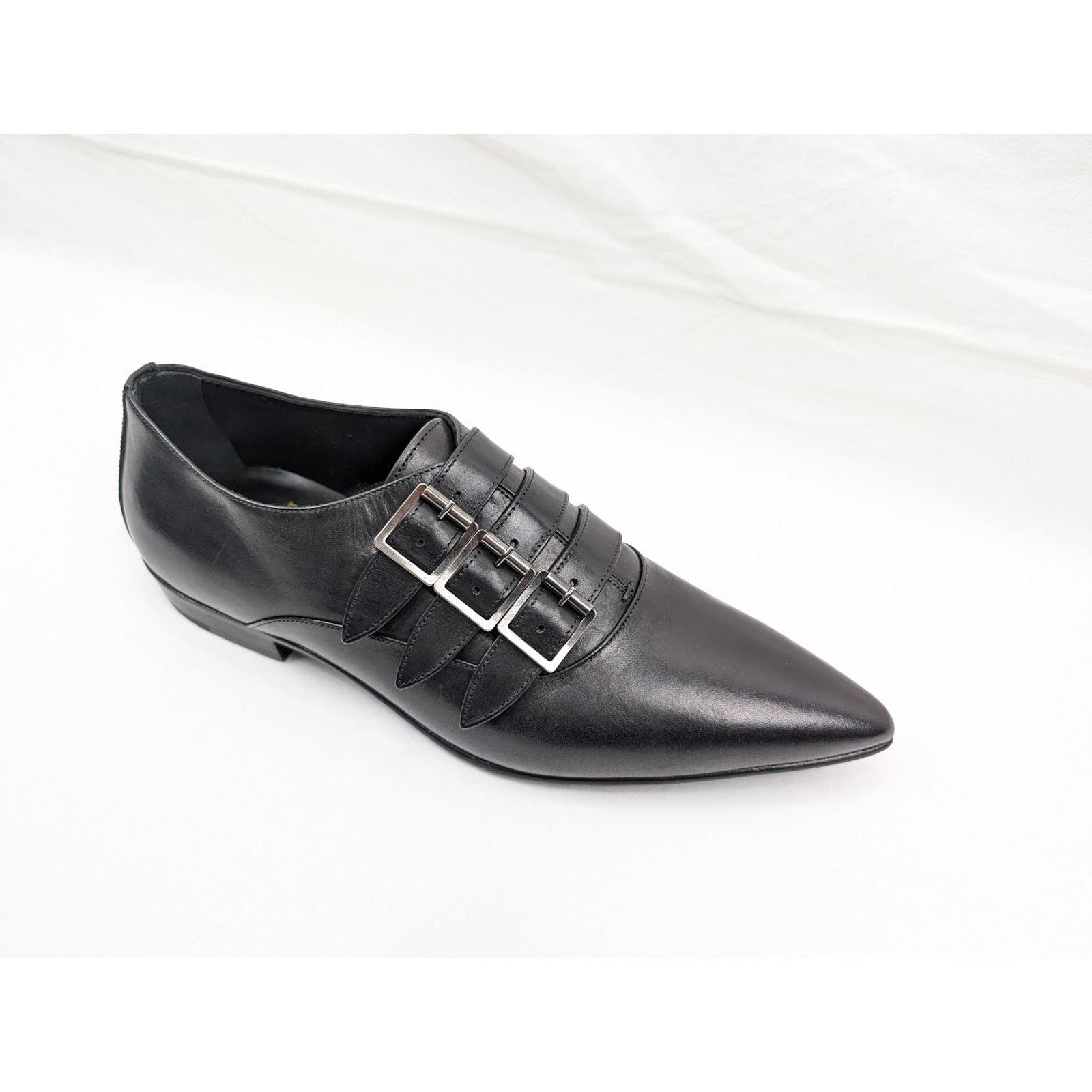 Saint Laurent Paris o1rshd1 Q:2 / Levine 15 Derby Shoes in Nero Size US 9 / EU 42 - 2 Thumbnail