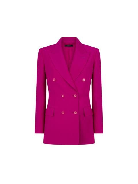 Tom Ford o1w1db10525 GI2971 Double-breasted Jacket in Dark Pink Size XS / US 0-2 / IT 36-38 - 1 Preview