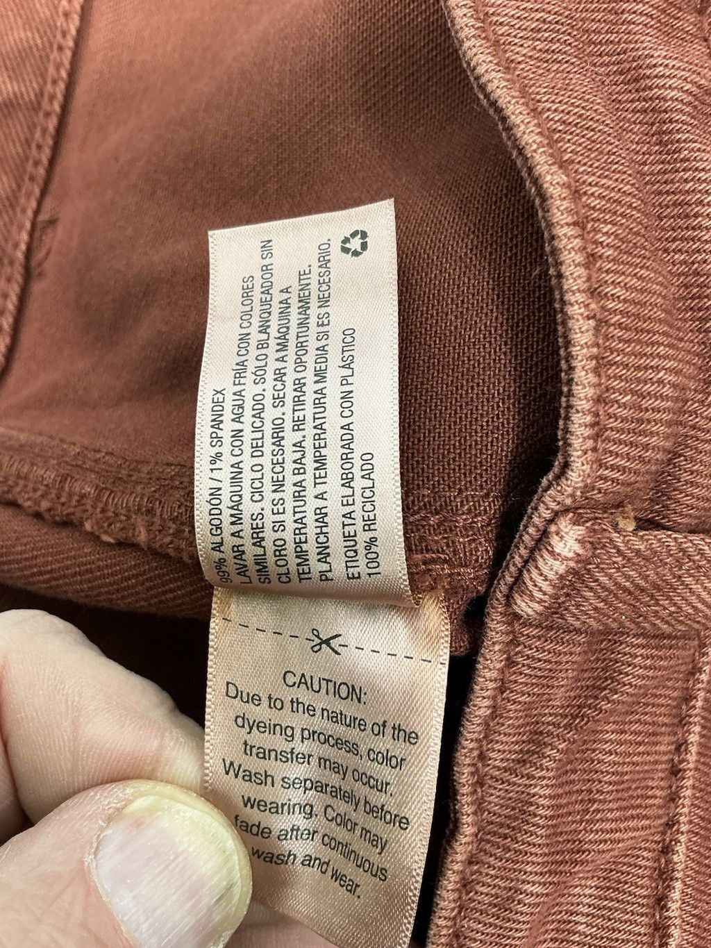 UNIVERSAL PRODUCTS. Womans Excellent Universal Thread Rust Jeans 14/32 Loose Fit Size 36" / US 14 / IT 50 - 6 Thumbnail