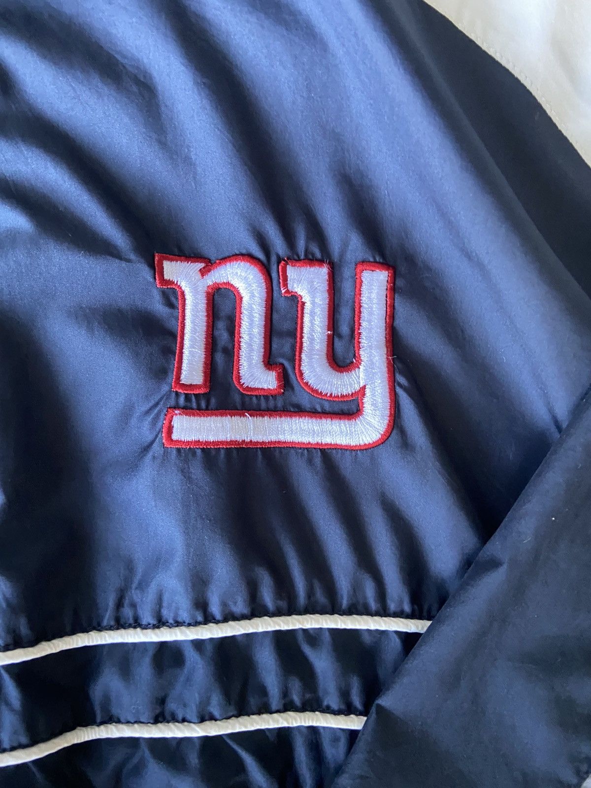 NFL × Vintage Mens XL NY Giants Windbreaker Size US XL / EU 56 / 4 - 2 Thumbnail