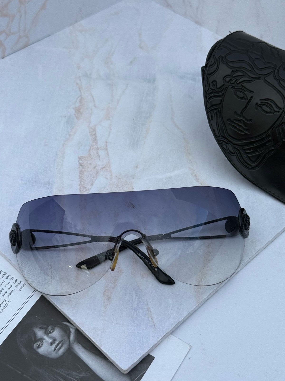 Versace Versace vintage mask sunglasses mod 2036 Size ONE SIZE - 2 Thumbnail