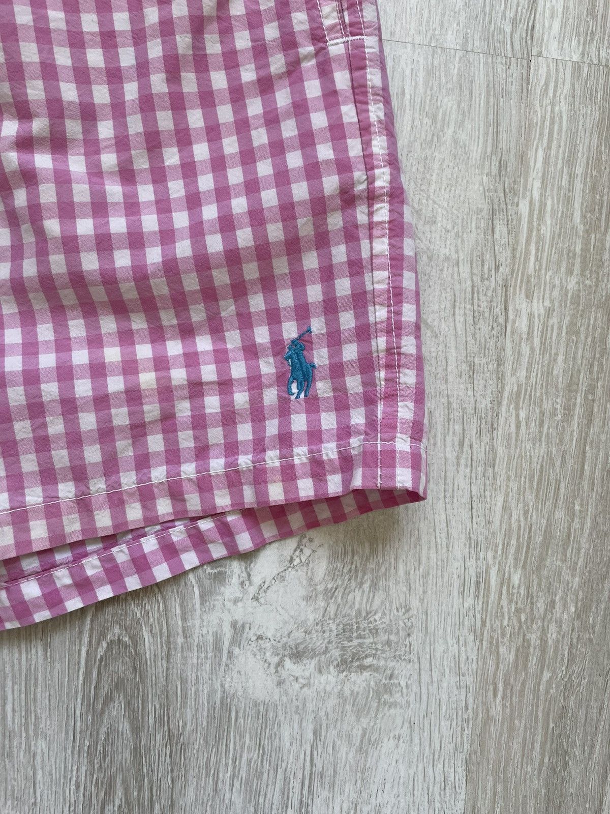Polo Ralph Lauren × Ralph Lauren × Vintage Vintage Polo Ralph Lauren Swimwear Short Pink White Size US 30 / EU 46 - 2 Thumbnail
