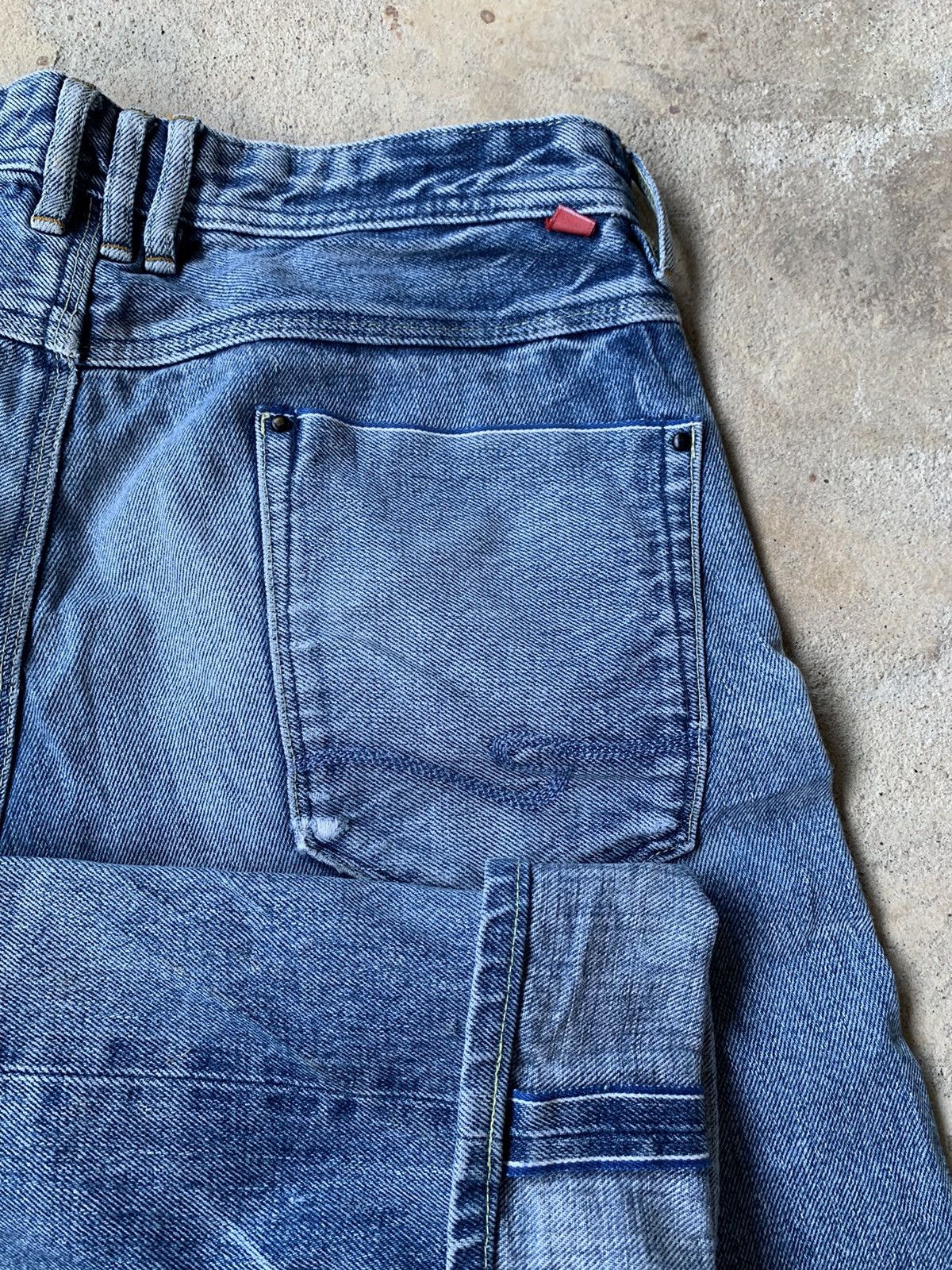 If Six Was Nine × Japanese Brand × Le Grande Bleu (L.G.B.) DISTRESSED NCFM RIELABO SELVEDGE DENIM Size US 32 / EU 48 - 8 Thumbnail