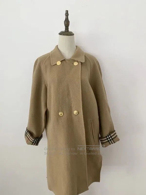 Burberry Burberry Khaki Wool Women's Coat Size M. Size M / US 6-8 / IT 42-44 - 1 Thumbnail