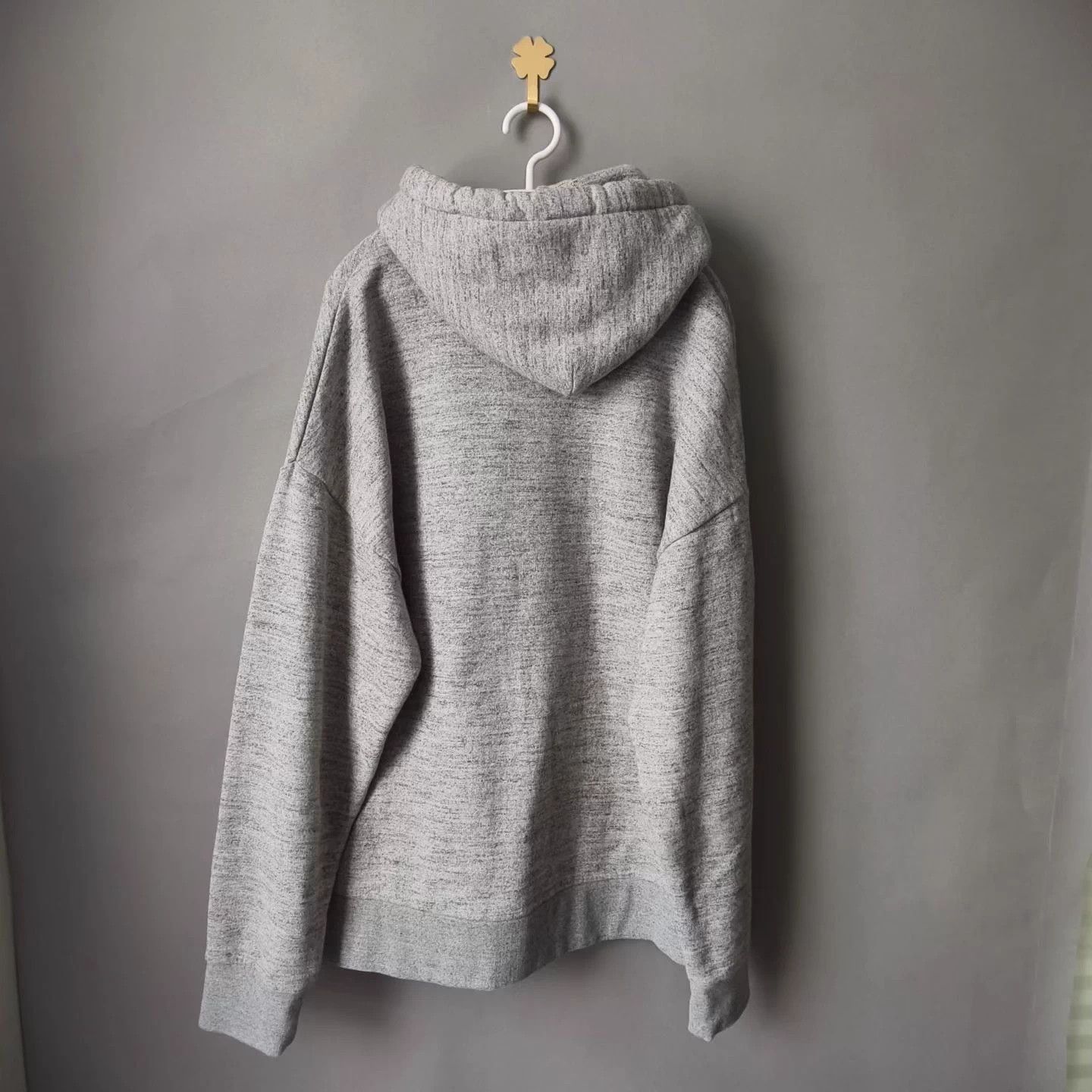 Loewe Loewe Gray Embroidered Logo Long Drawstring Hoodie Size US M / EU 48-50 / 2 - 2 Thumbnail