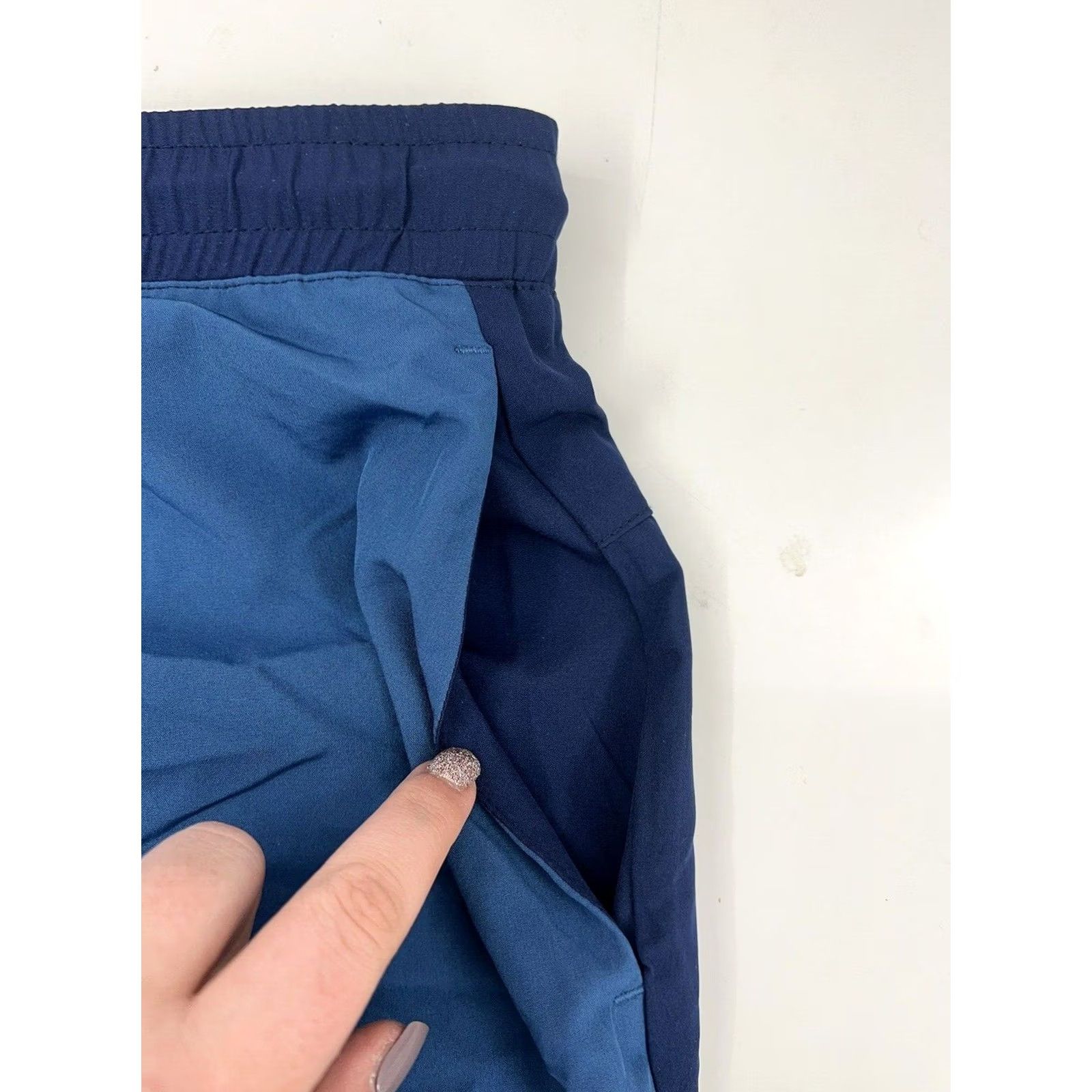 Threads 4 Thought Threads 4 Thought Shorts Mens Slim Blue 2XL Beach Casual Knit Inseam 6 Button Drawstring Pocketless Size US 39 - 2 Thumbnail