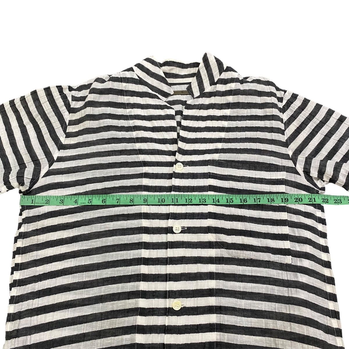 Y's × Yohji Yamamoto Vintage Y's Yohji Yamamoto Beige Striped Shirt Button Size M / US 6-8 / IT 42-44 - 10 Thumbnail