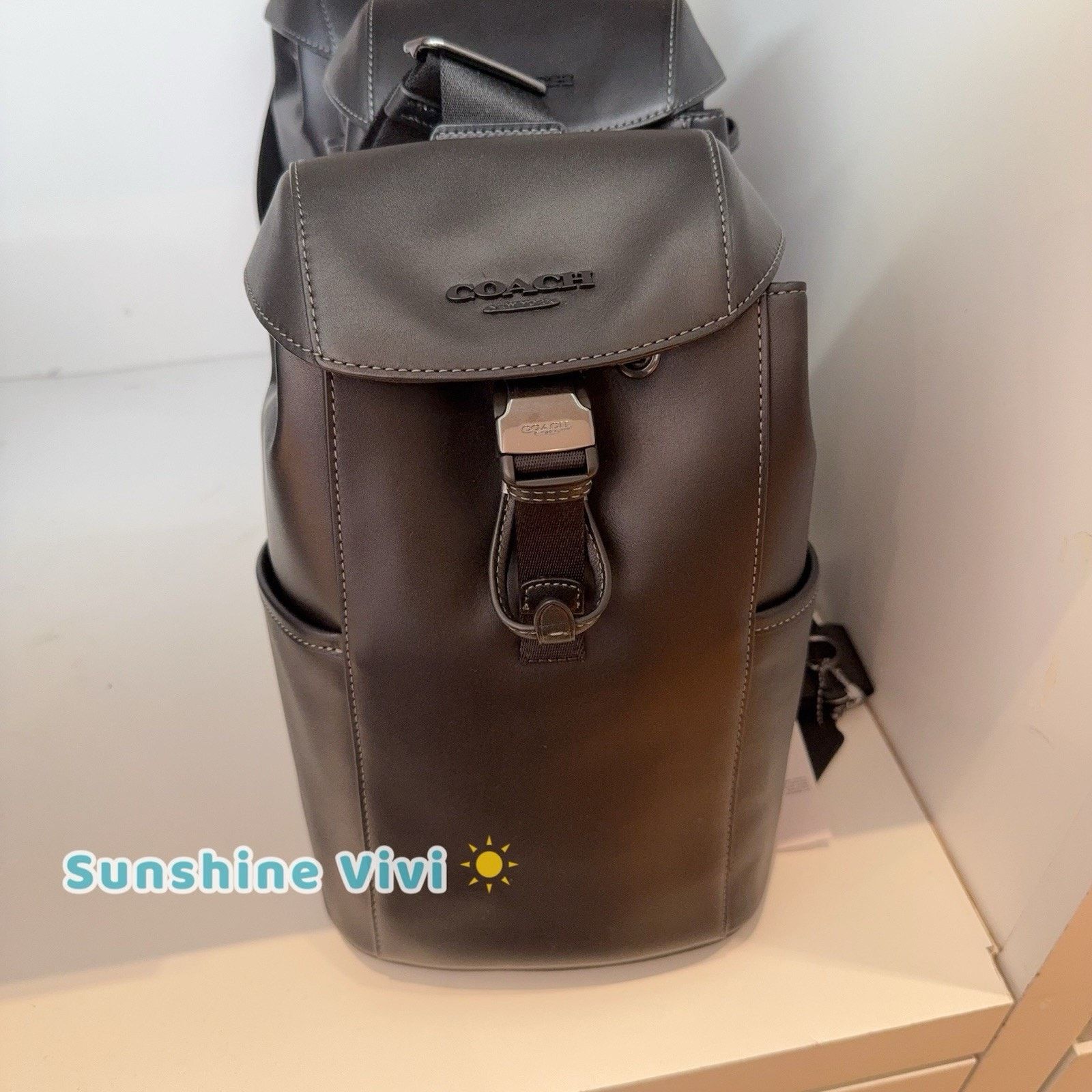 Coach NWT Coach Men's Body Bag Racer Pack Black CU111 Leather Size ONE SIZE - 1 Thumbnail