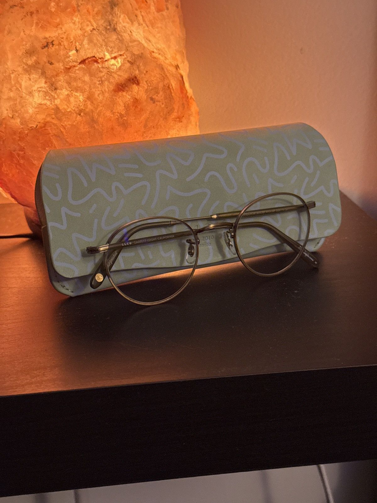 Garrett Leight Garrett Leight Wilson M Brushed Gold/Olive Frames Size ONE SIZE - 2 Thumbnail