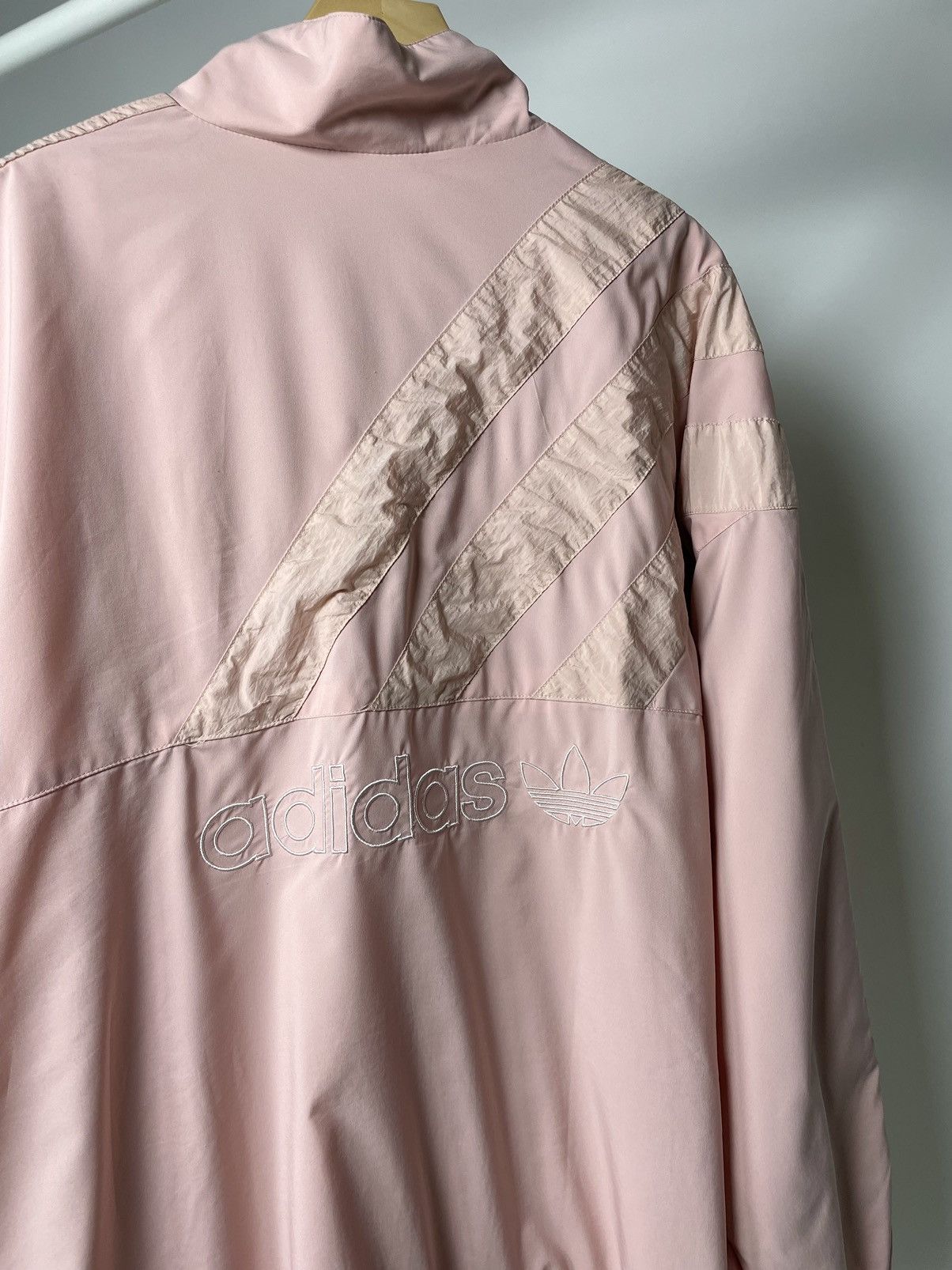 Adidas Adidas 🌸 Vintage Pink Nylon Olympic Track Suit Jacket Size US XL / EU 56 / 4 - 15 Thumbnail