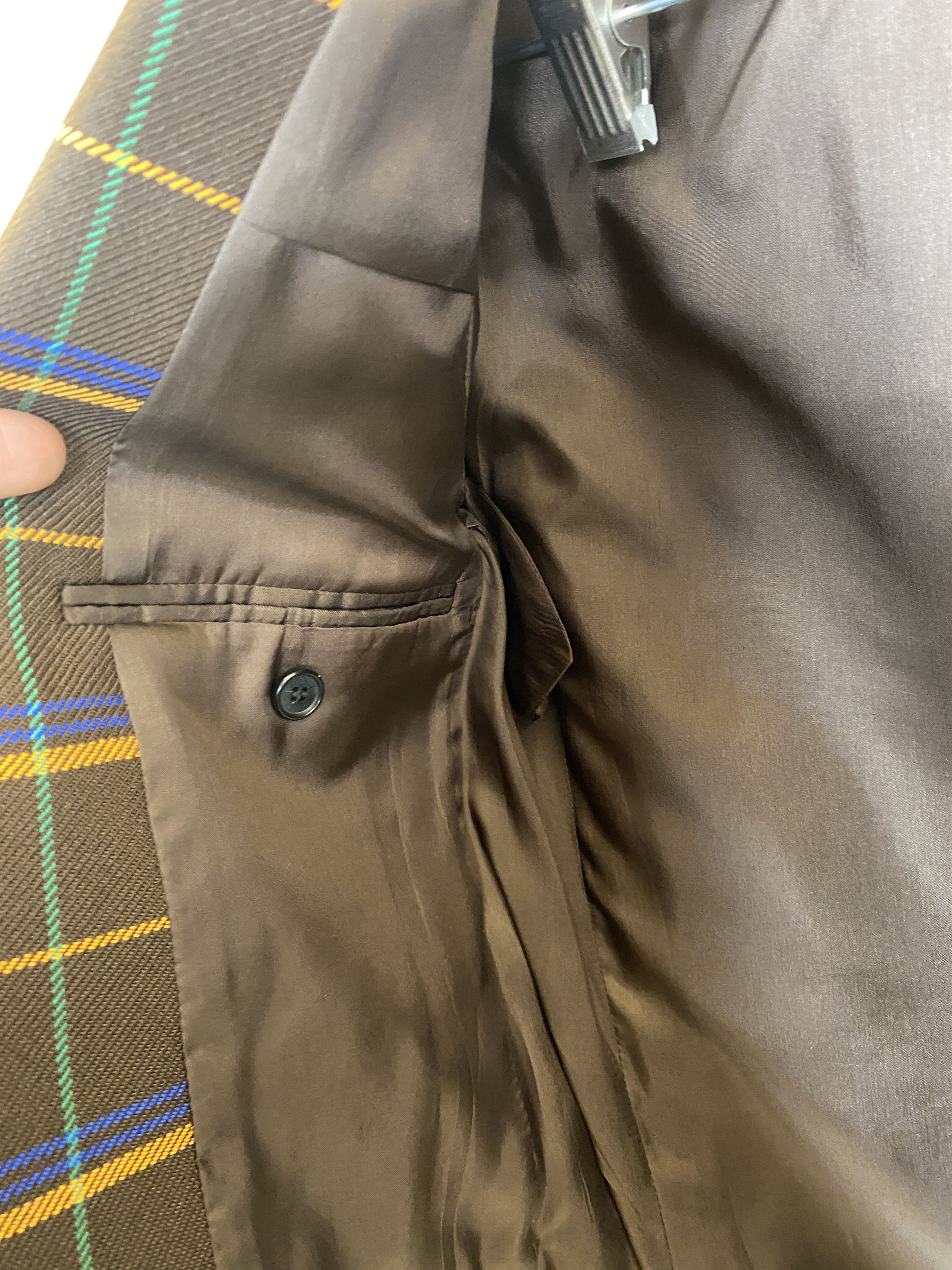 $1700 Walter Van Beirendonck Plaid Blazer Size 38