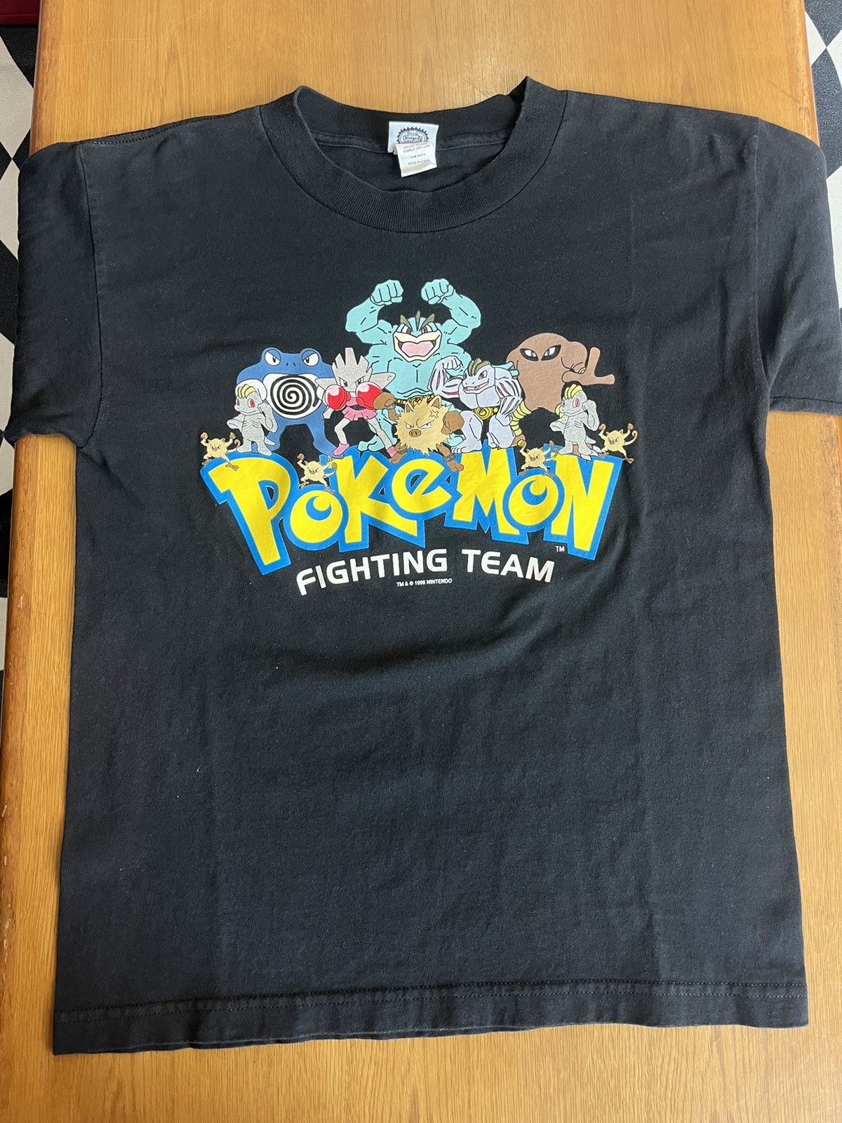 Pokemon Vintage Pokemon Fighting Team 1999’s Nintendo Kids Tshirt Size US L / EU 52-54 / 3 - 3 Thumbnail