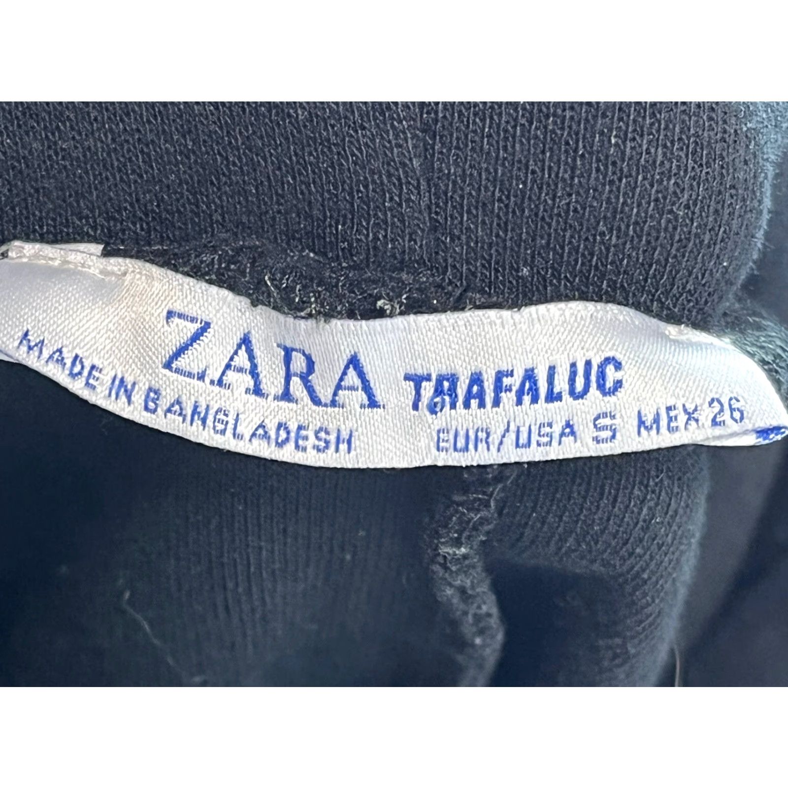 Zara ZARA Turtleneck Shirt Dress Women Size S Black 3/4 Sleeve Casual Minimal Size S / US 4 / IT 40 - 6 Thumbnail