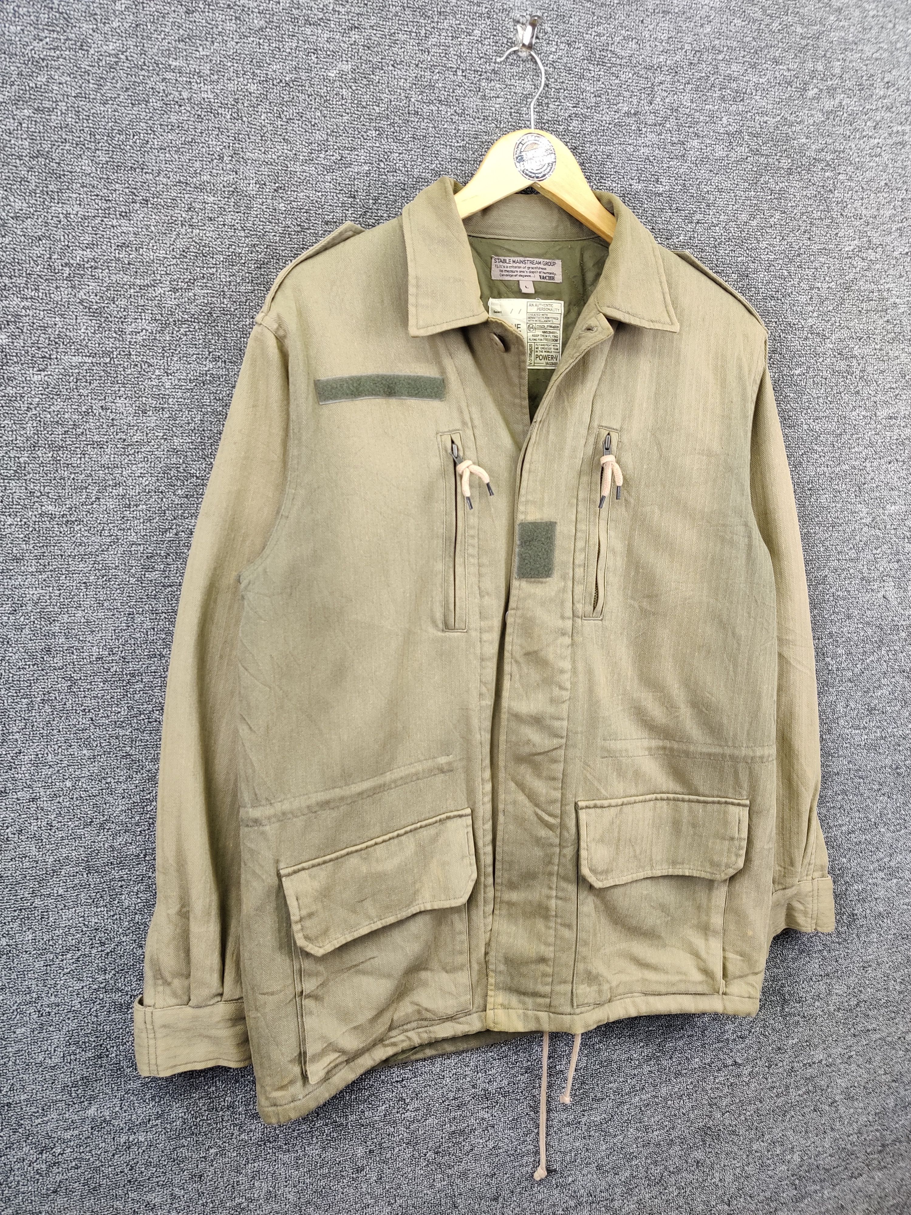 Vintage Vintage French Authentic OG Military Jacket Olive Green Size US L / EU 52-54 / 3 - 7 Thumbnail