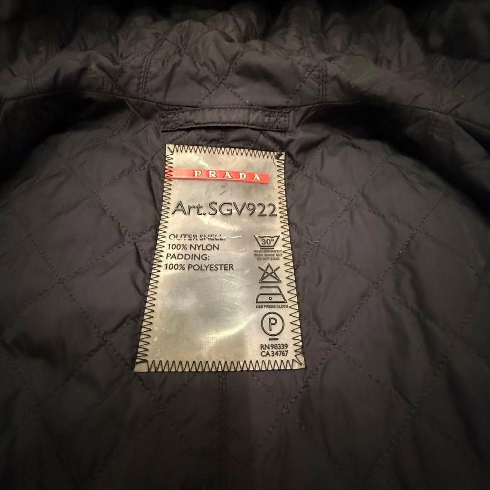 Prada Prada - Men's Black Quilted Hooded Vest Size 50 Size US M / EU 48-50 / 2 - 7 Thumbnail