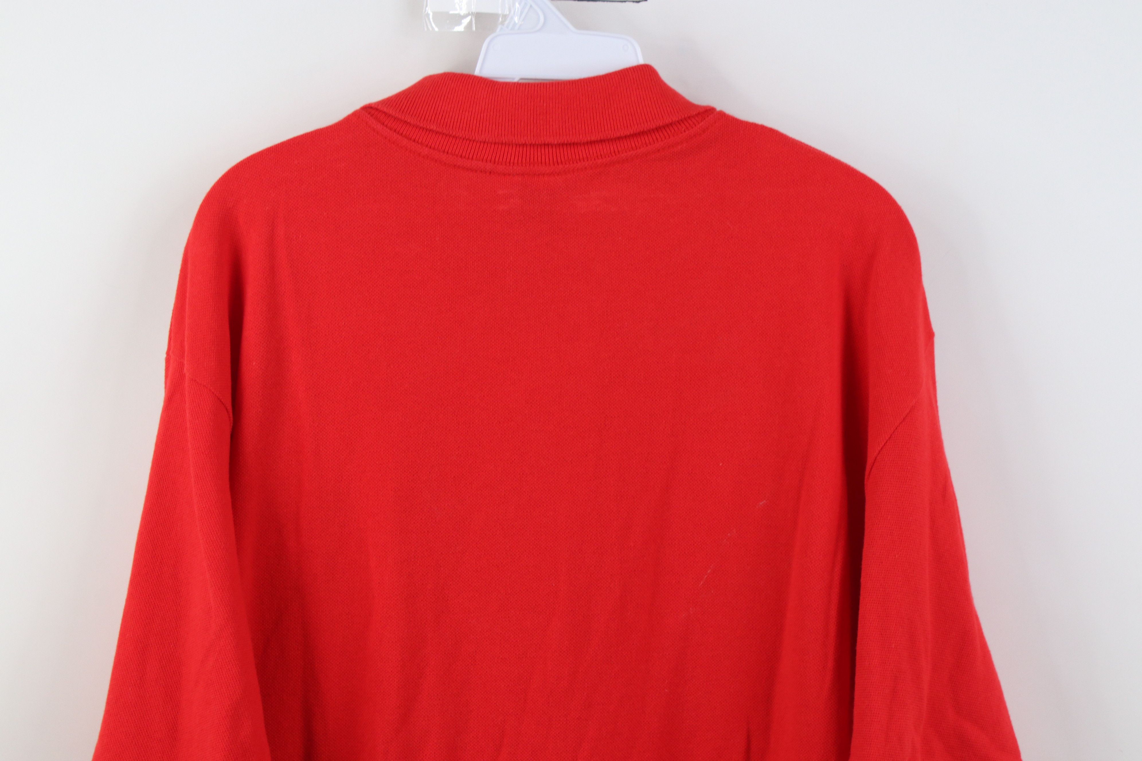 Vintage Vintage 90s Ohio State University Golf Polo Shirt Red USA Size US L / EU 52-54 / 3 - 14 Thumbnail