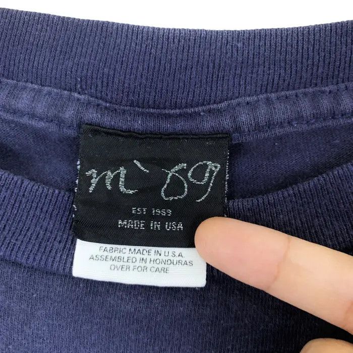 Anvil Vintage 90’ M-69 ONENESS JAPAN Natural Indigo Tee Shirt Size US M / EU 48-50 / 2 - 9 Thumbnail